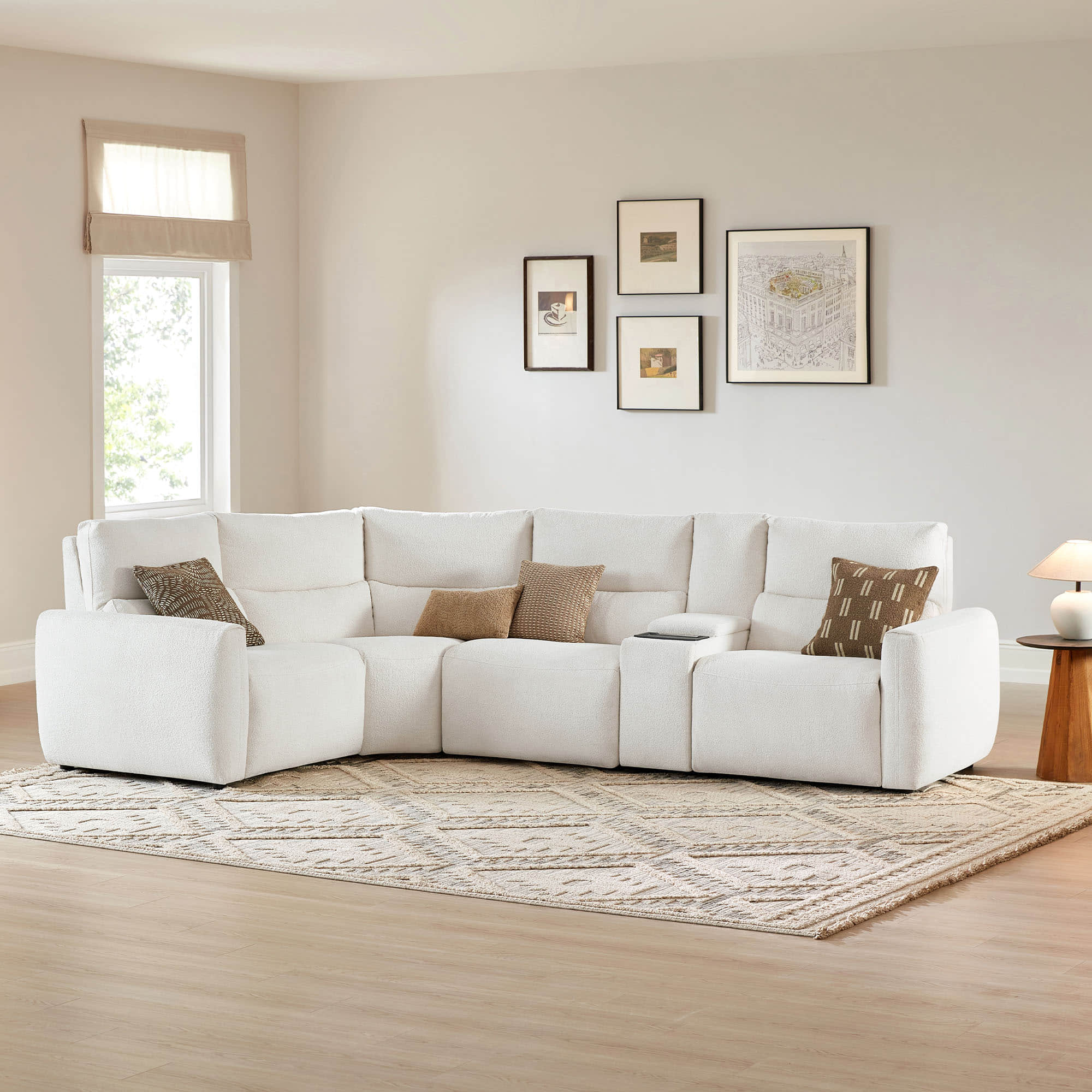 Skyline 4-Seat Zero Gravity Reclining Sectional sofa with Power Headrest - Image 19