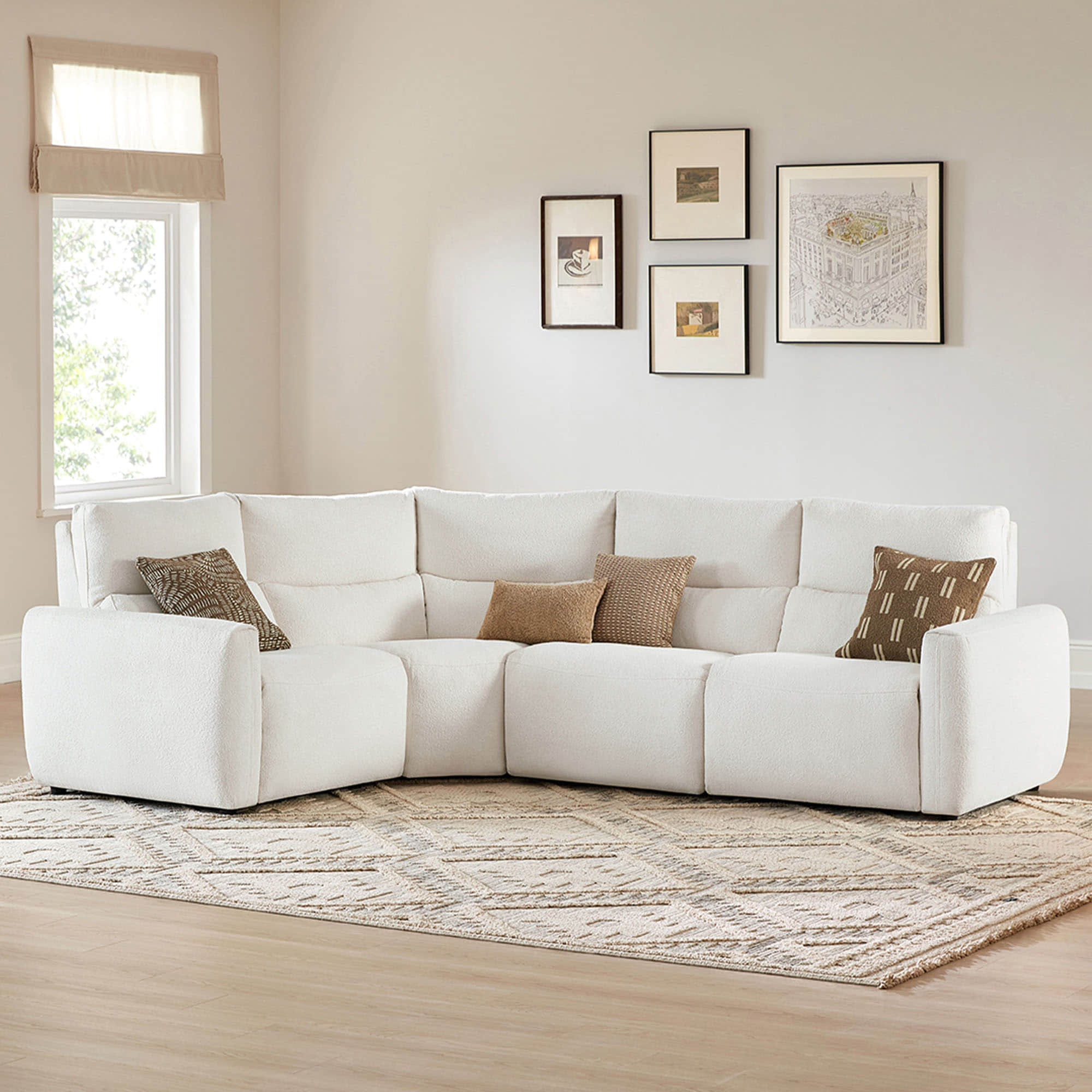 Skyline 4-Seat Zero Gravity Reclining Sectional sofa with Power Headrest - Image 3