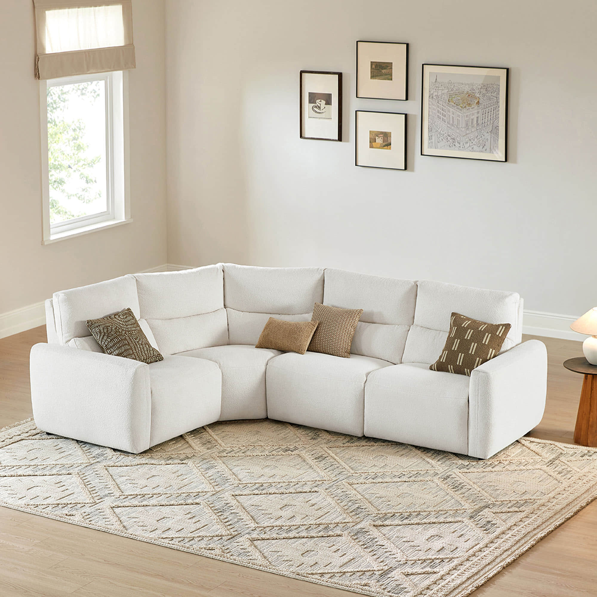 Skyline 4-Seat Zero Gravity Reclining Sectional sofa with Power Headrest - Image 4