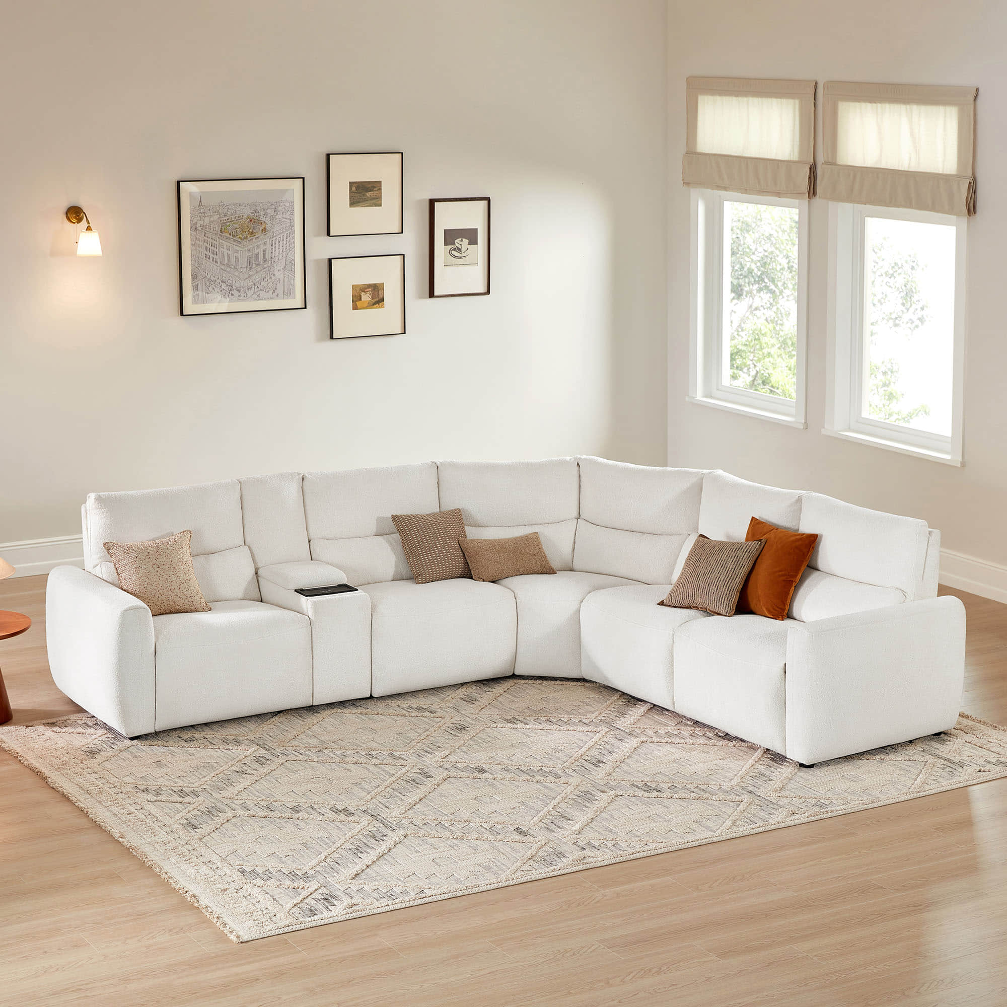Skyline 5-Seat Zero Gravity Reclining Sectional sofa  with Power Headrest - Image 13