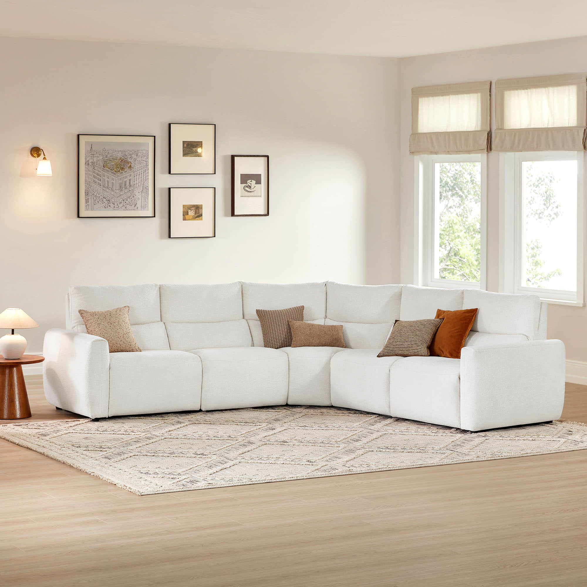 Skyline 5-Seat Zero Gravity Reclining Sectional sofa  with Power Headrest - Image 4