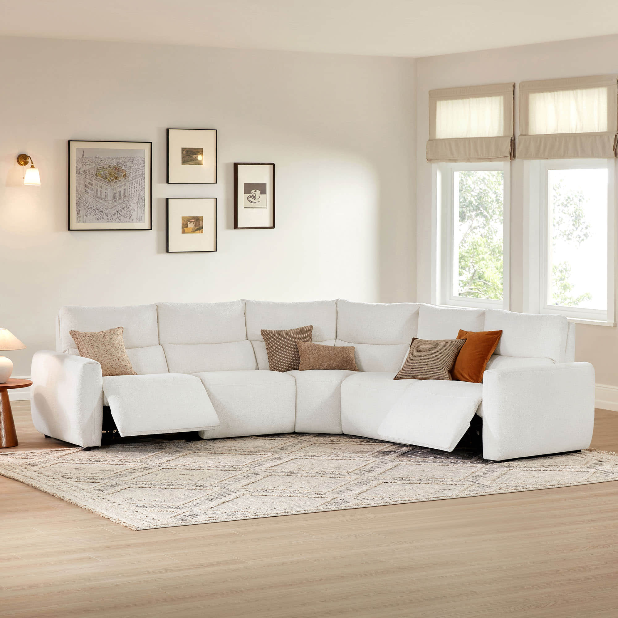 Skyline 5-Seat Zero Gravity Reclining Sectional sofa  with Power Headrest - Image 5
