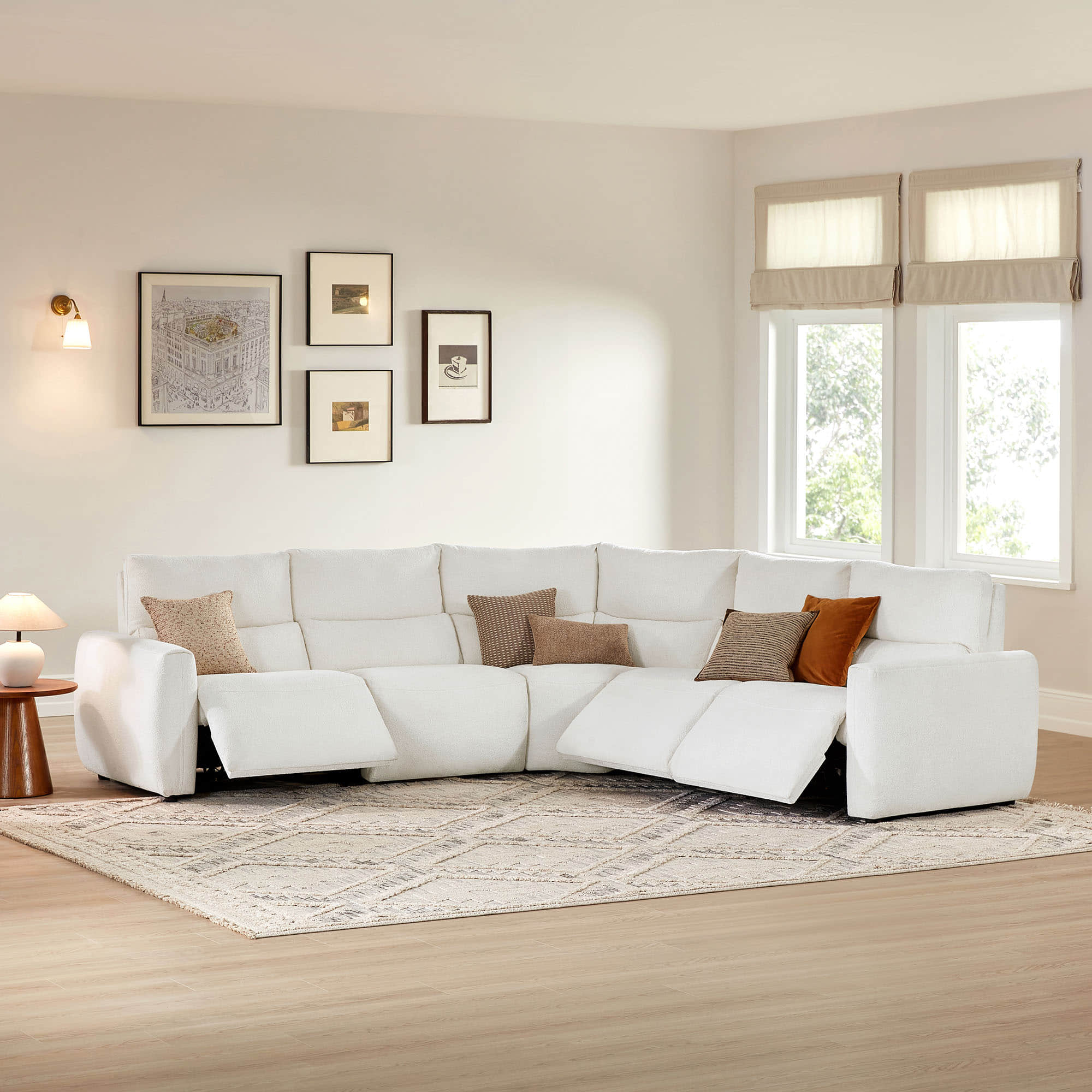 Skyline 5-Seat Zero Gravity Reclining Sectional sofa  with Power Headrest - Image 6