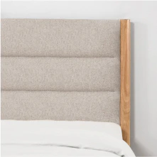 Solace Full Solid Wood Boucle Upholstered Bed - Image 22