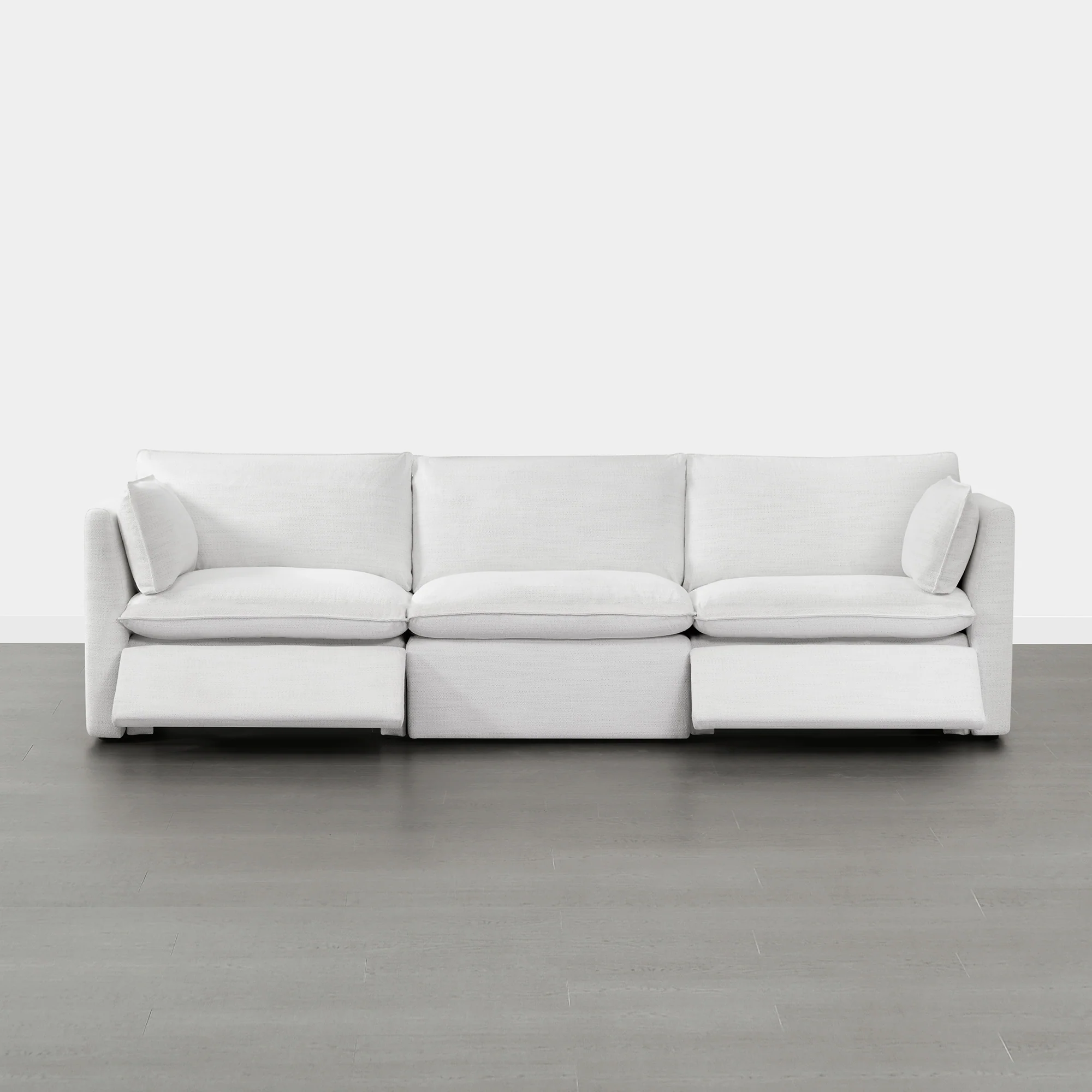 Sophia 3-Piece Feather Power Modular Sofa with Electric Footrests - Image 9