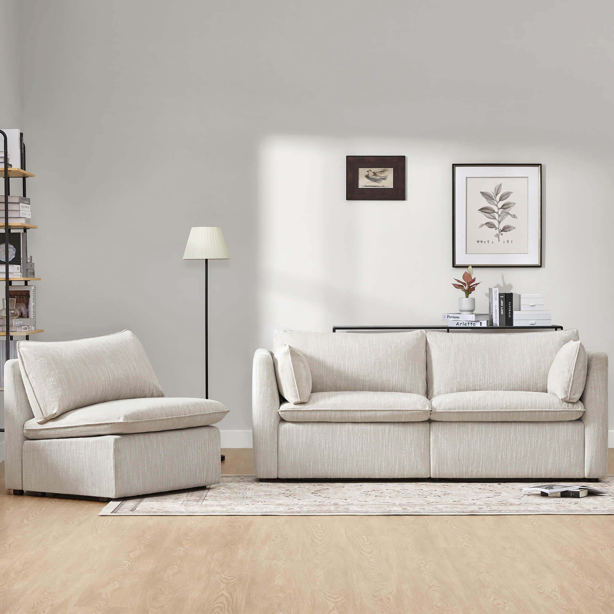 Sophia 3-Piece Feather Modular Sofa - Image 26