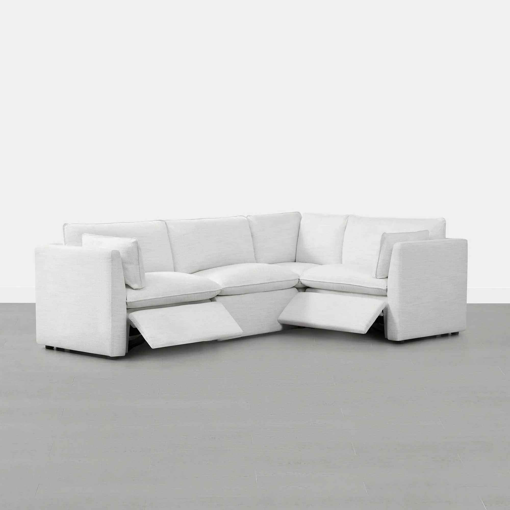 Sophia 4-Piece Feather Power Modular Sofa with Electric Footrests - Image 8