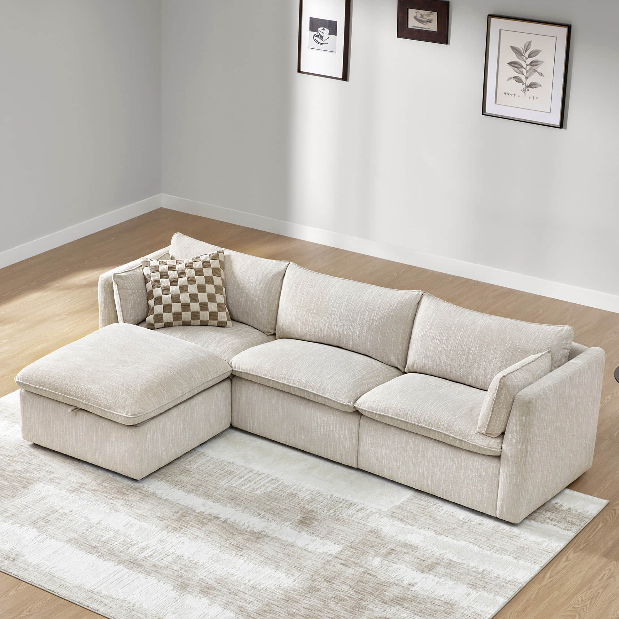 Sophia 4-Piece Feather Modular Sofa - Image 28