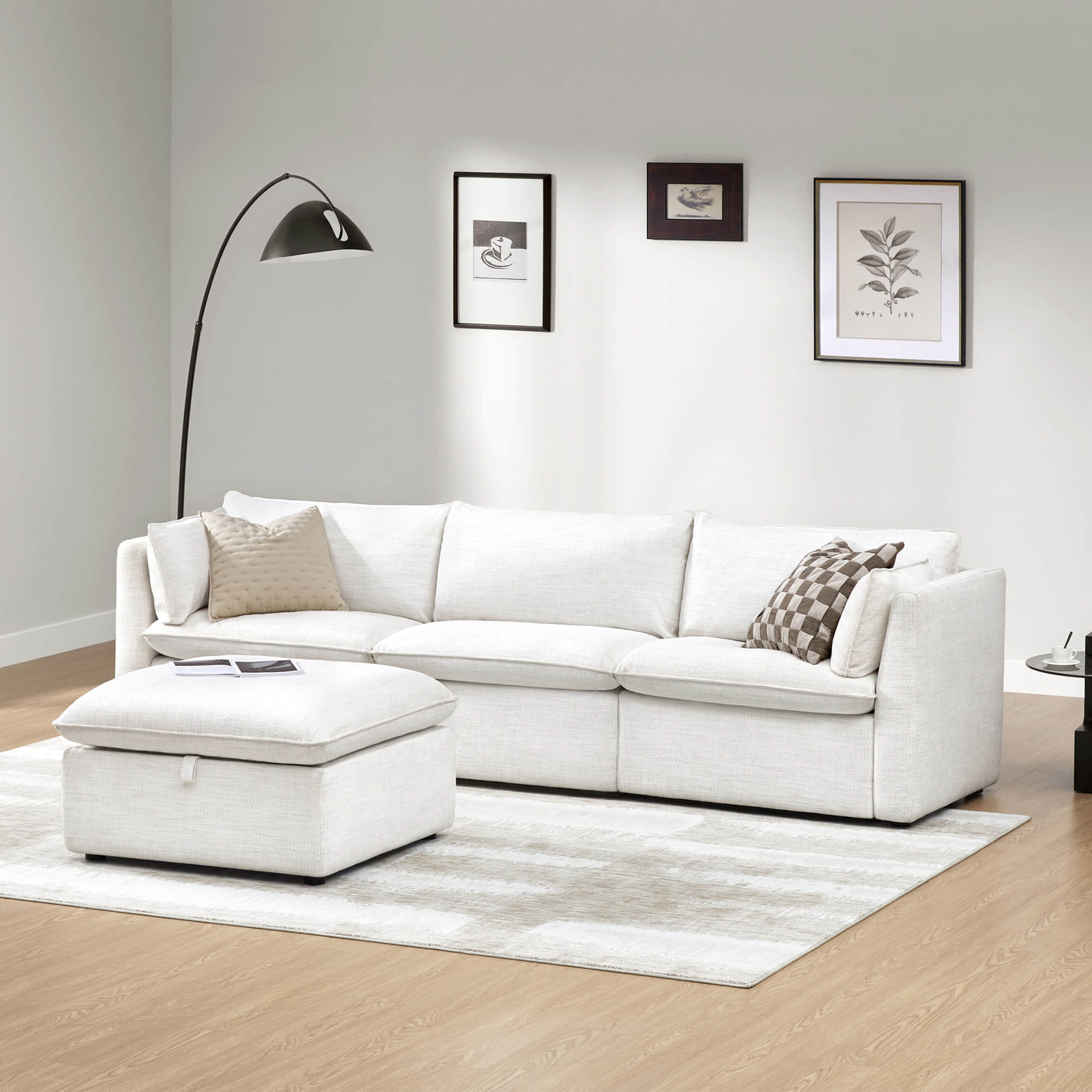 Sophia 4-Piece Feather Modular Sofa - Image 5