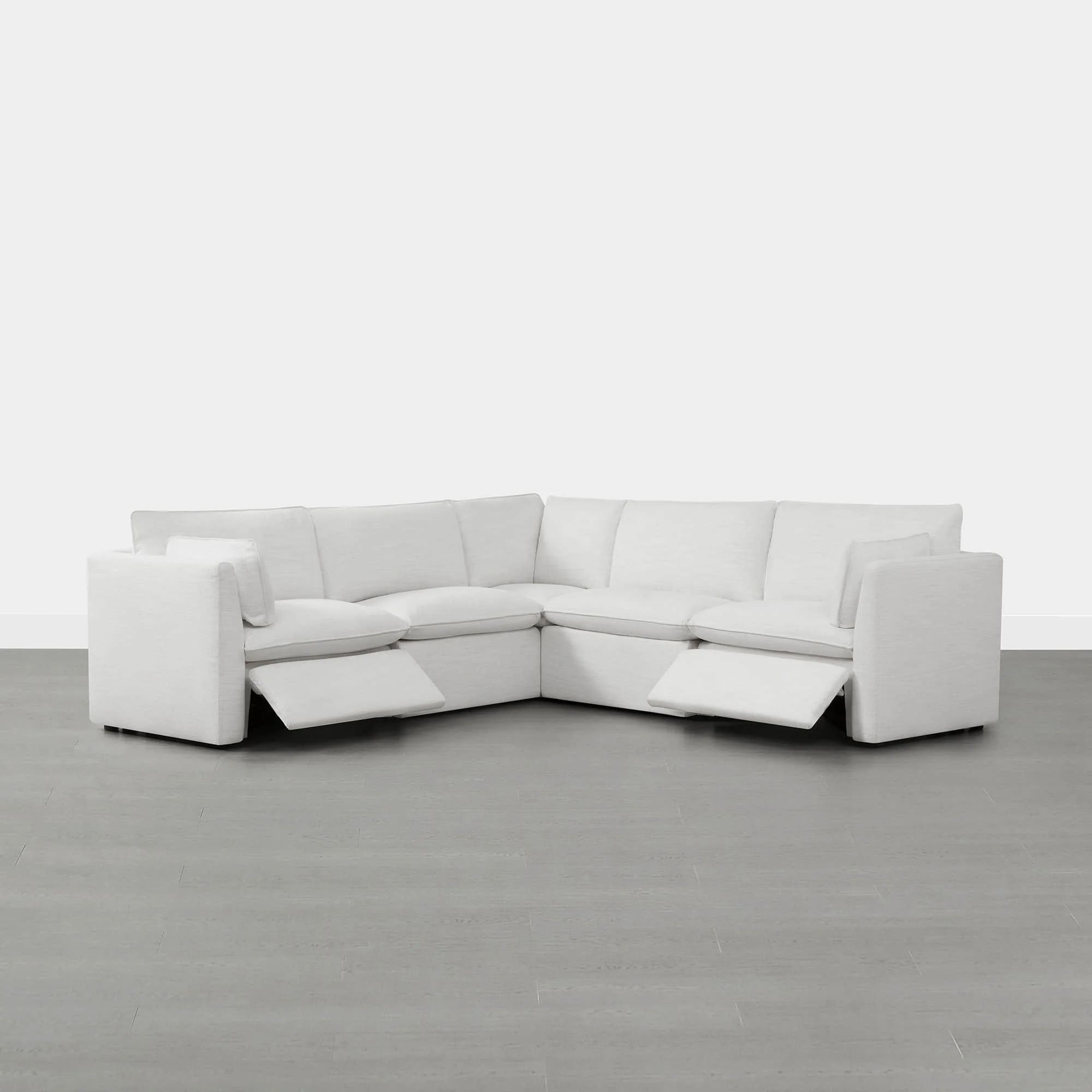 Sophia 5-Piece Feather Power Modular Sofa with Electric Footrests - Image 14