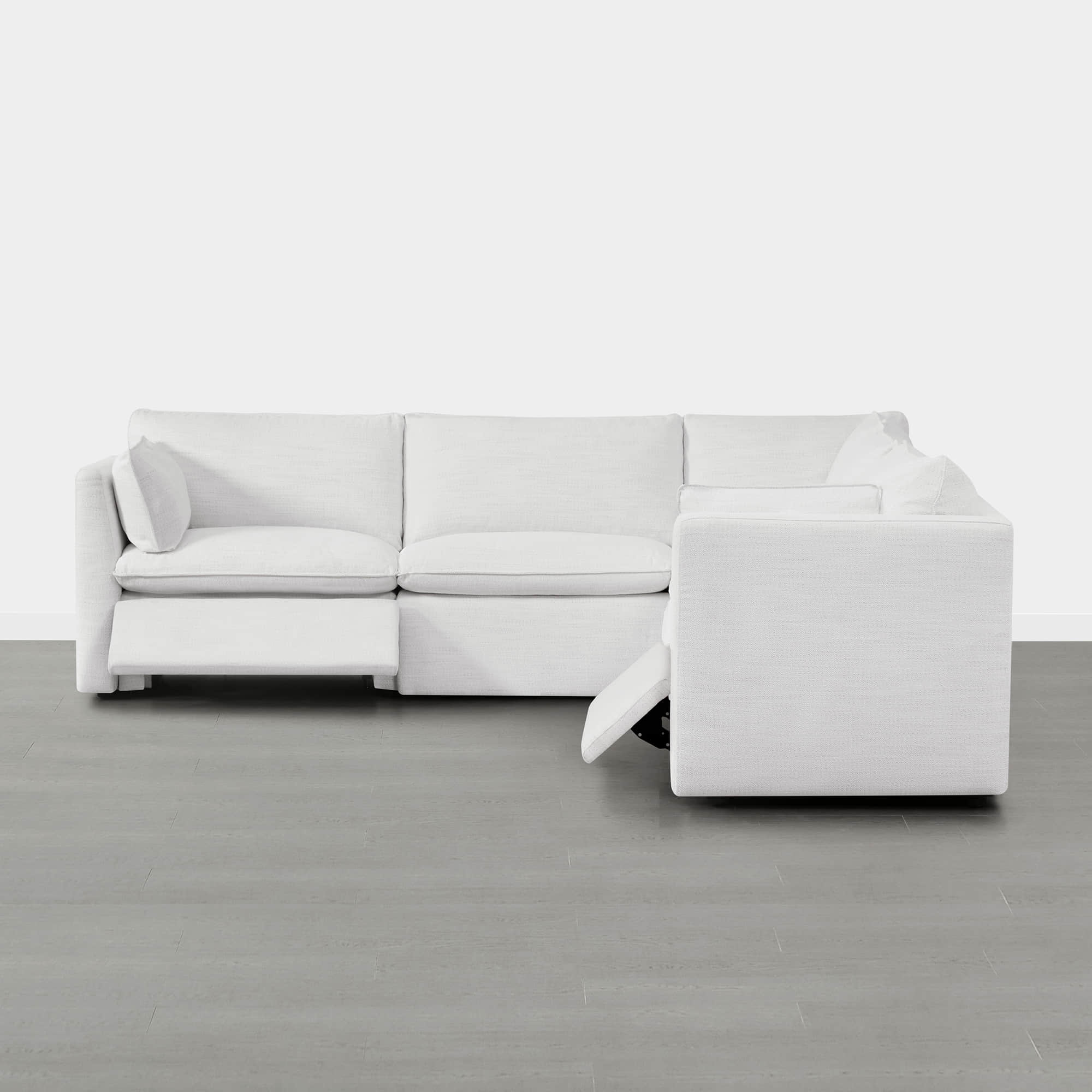 Sophia 5-Piece Feather Power Modular Sofa with Electric Footrests - Image 19