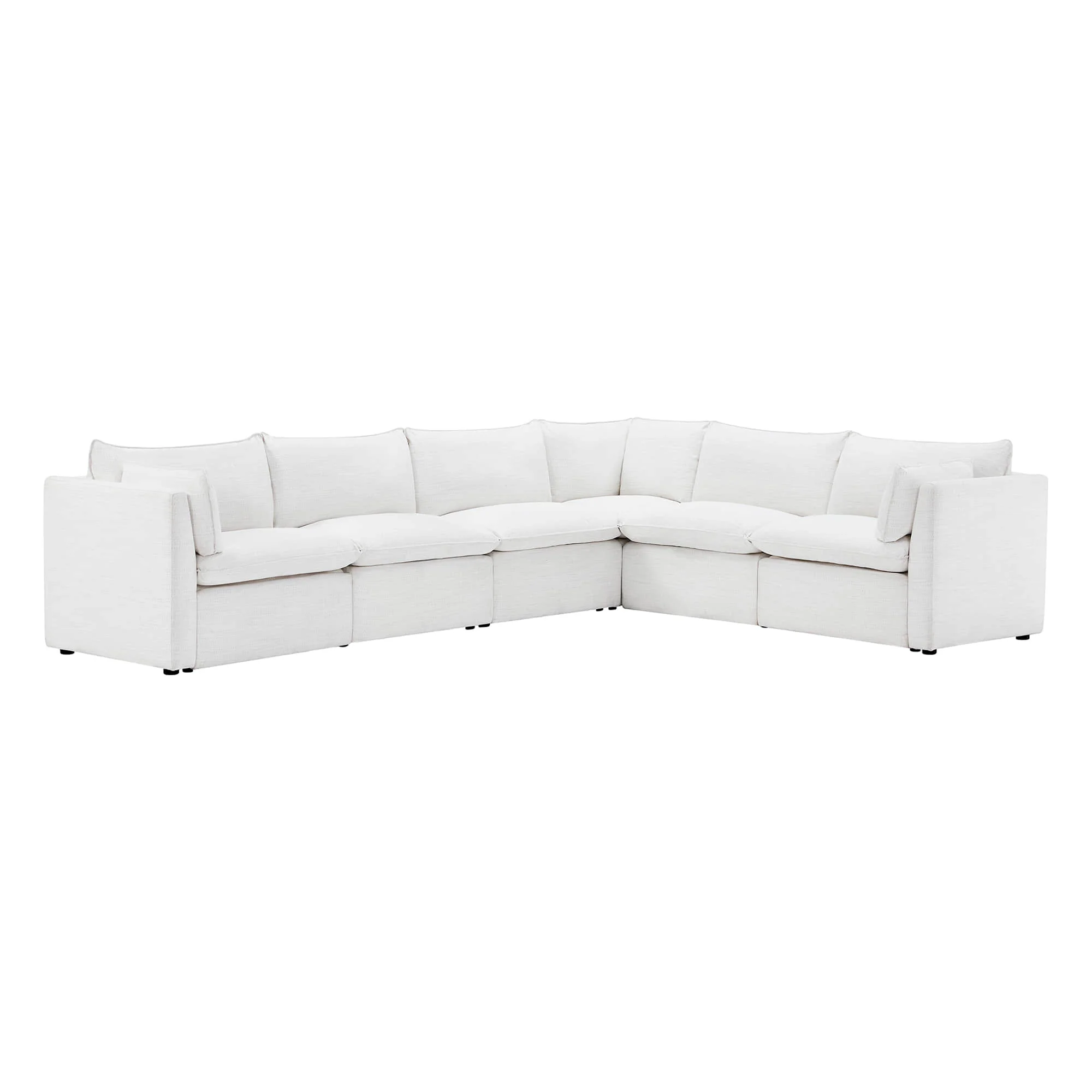 Sophia 6-Piece Feather Power Modular Sofa with Electric Footrests - Image 10