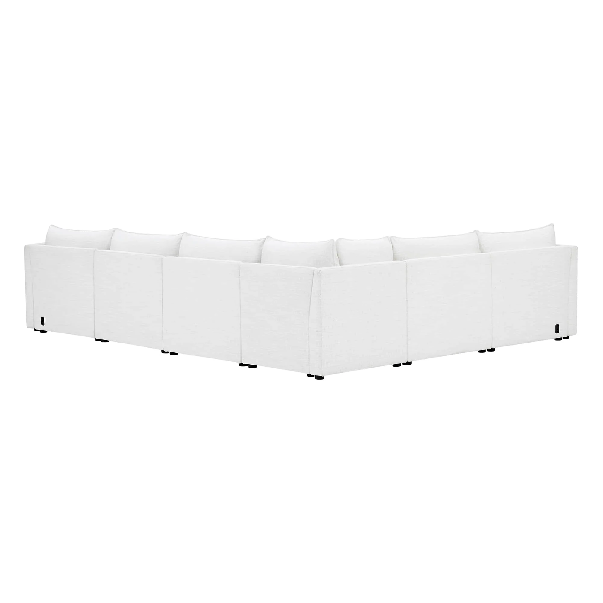 Sophia 6-Piece Feather Power Modular Sofa with Electric Footrests - Image 14