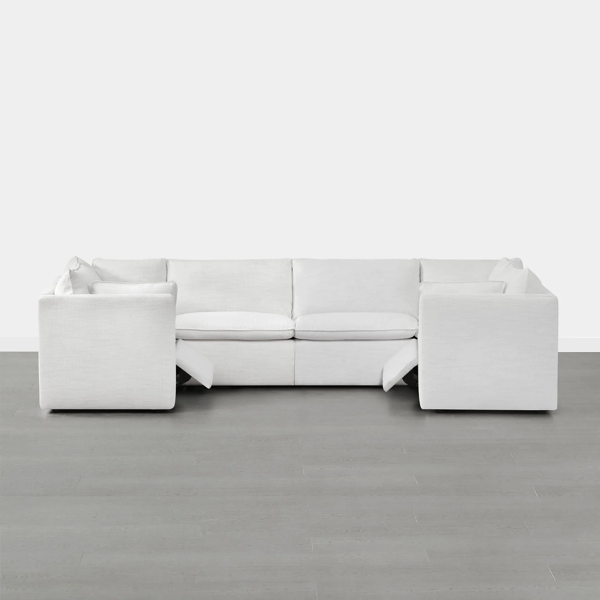 Sophia 6-Piece Feather Power Modular Sofa with Electric Footrests - Image 18