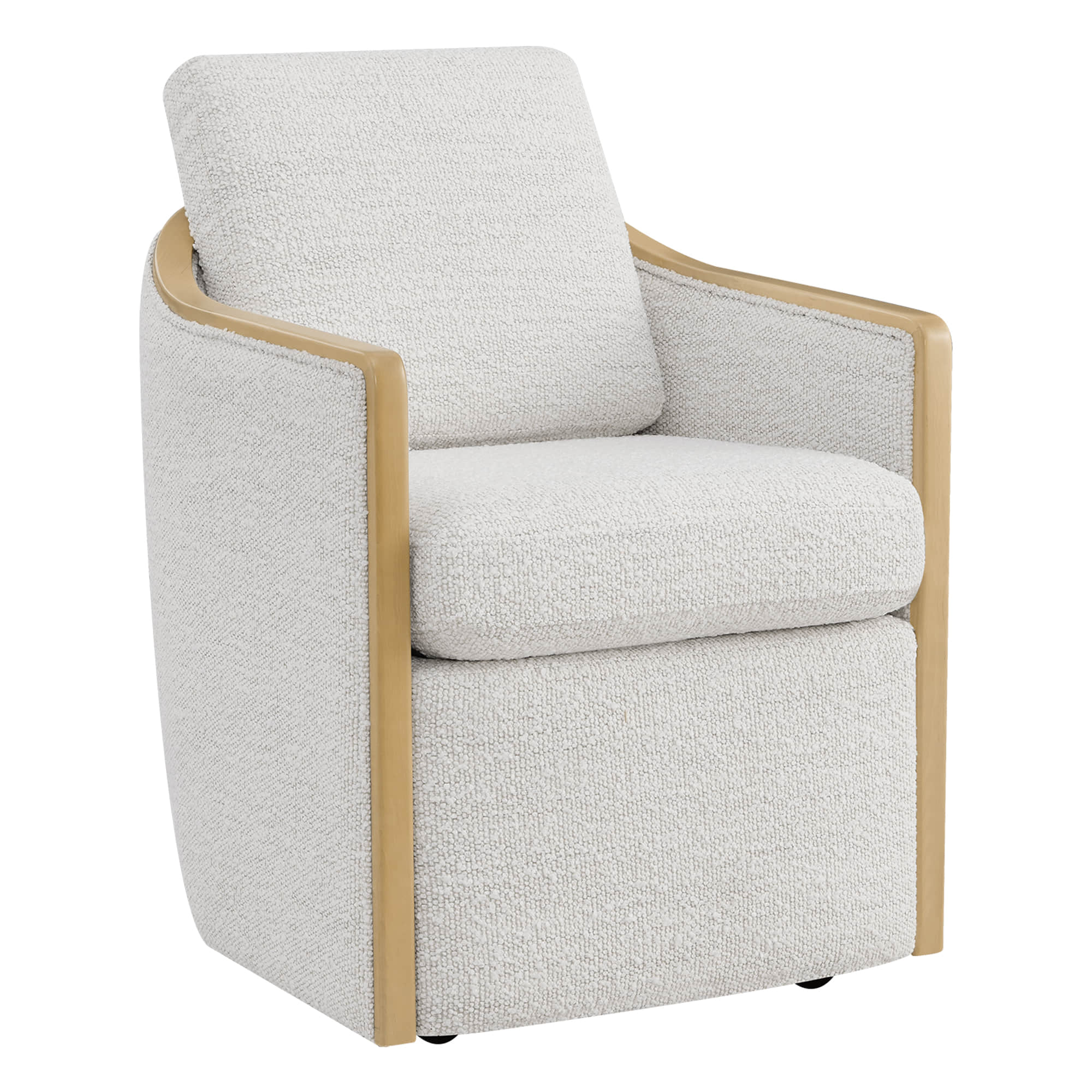 Talia Performance Boucle Rolling Dining Chair (Set of 2) - Image 23