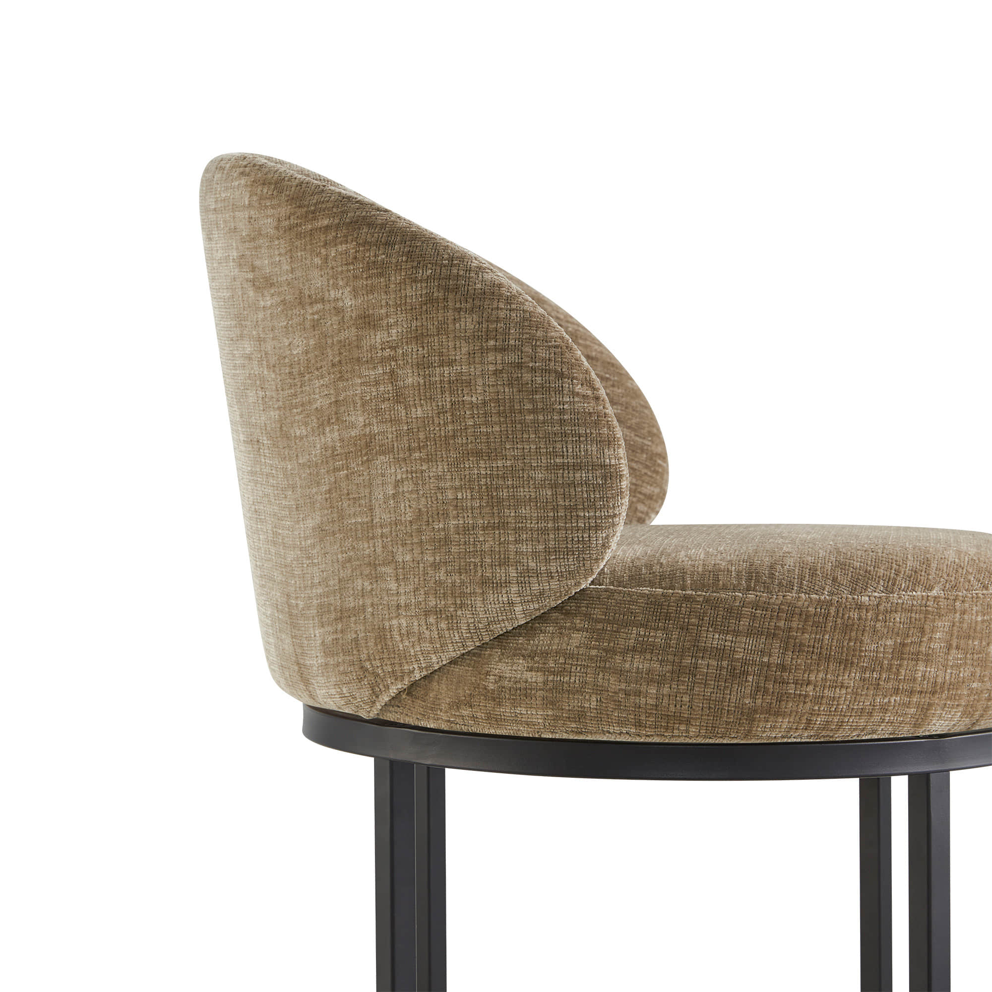 Tanya Modern Chenille Swivel Counter Stool (Set of 2) - Image 10