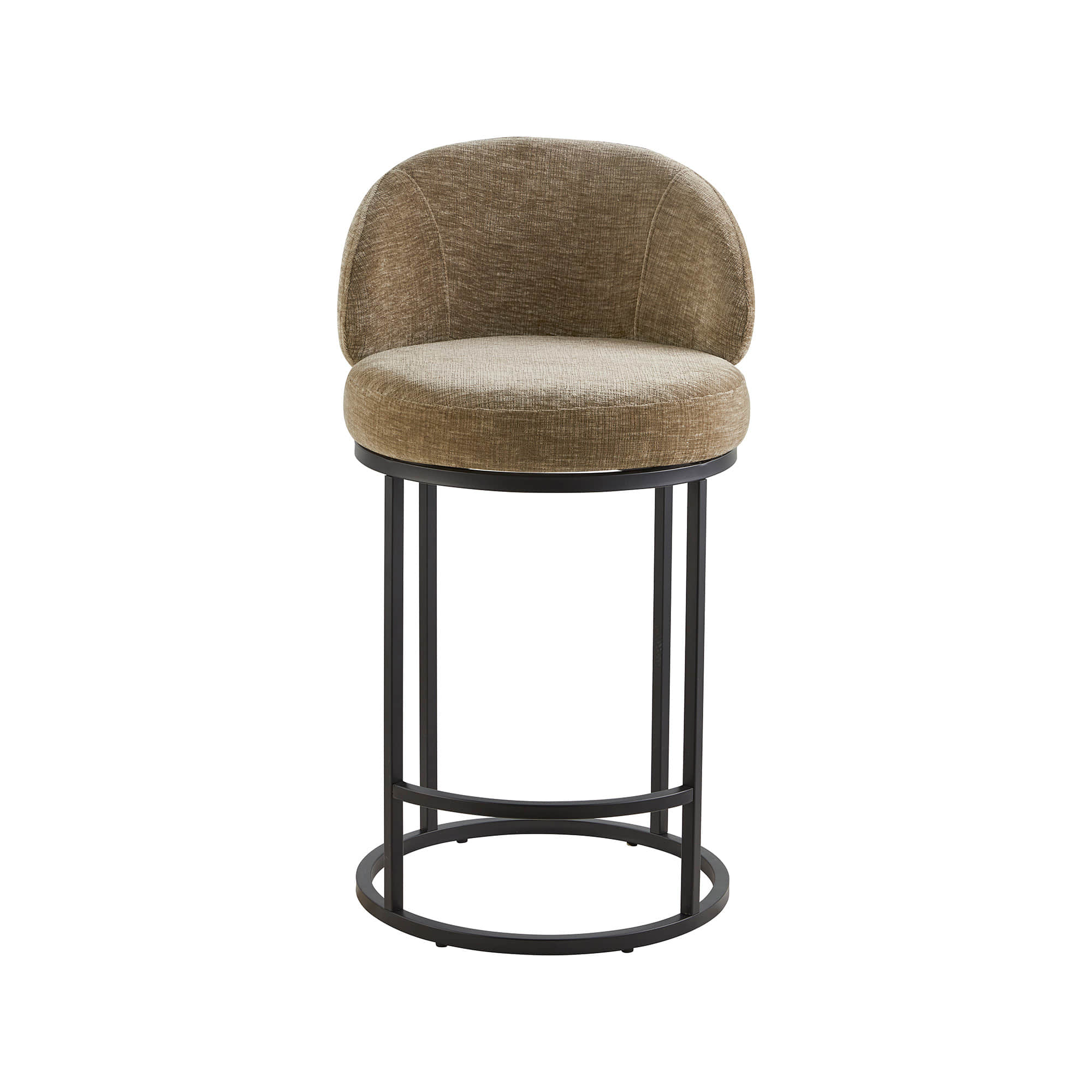 Tanya Modern Chenille Swivel Counter Stool (Set of 2) - Image 13