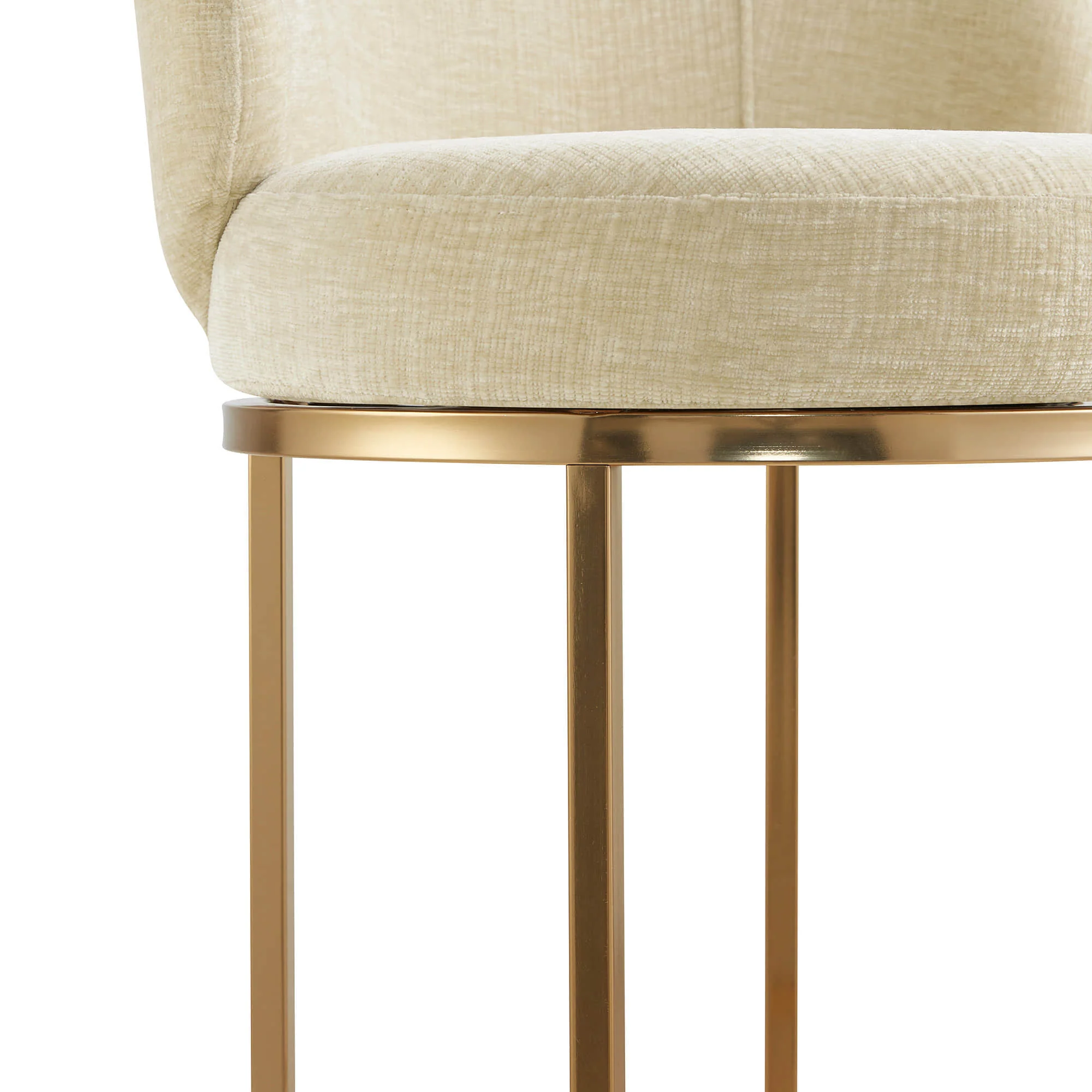 Tanya Modern Chenille Swivel Counter Stool (Set of 2) - Image 19