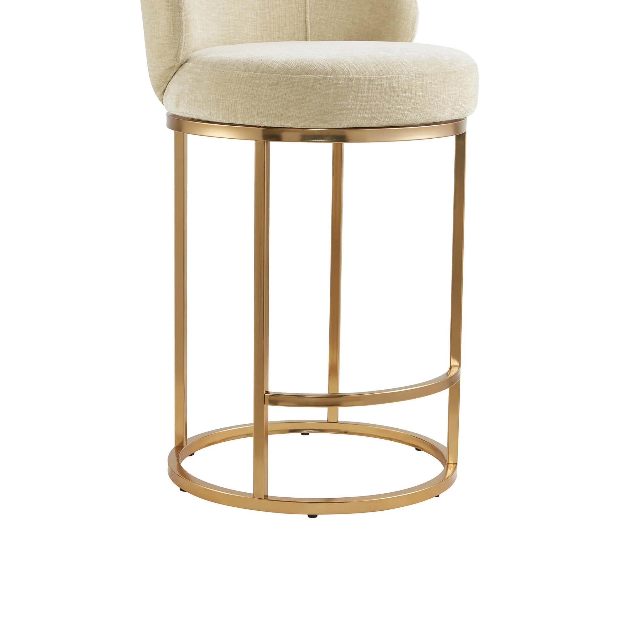Tanya Modern Chenille Swivel Counter Stool (Set of 2) - Image 20