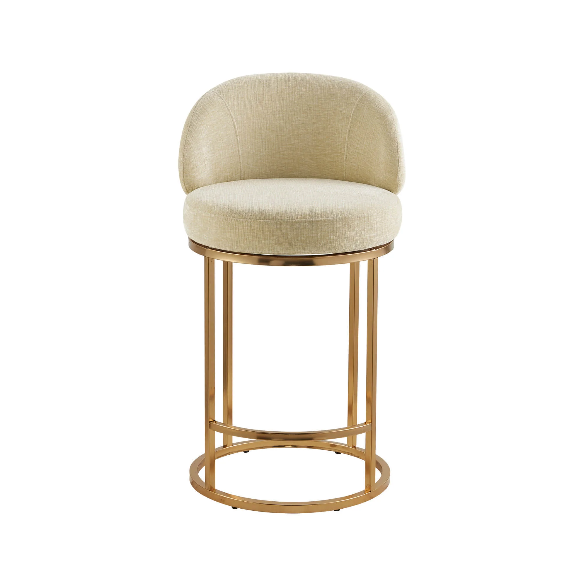 Tanya Modern Chenille Swivel Counter Stool (Set of 2) - Image 23
