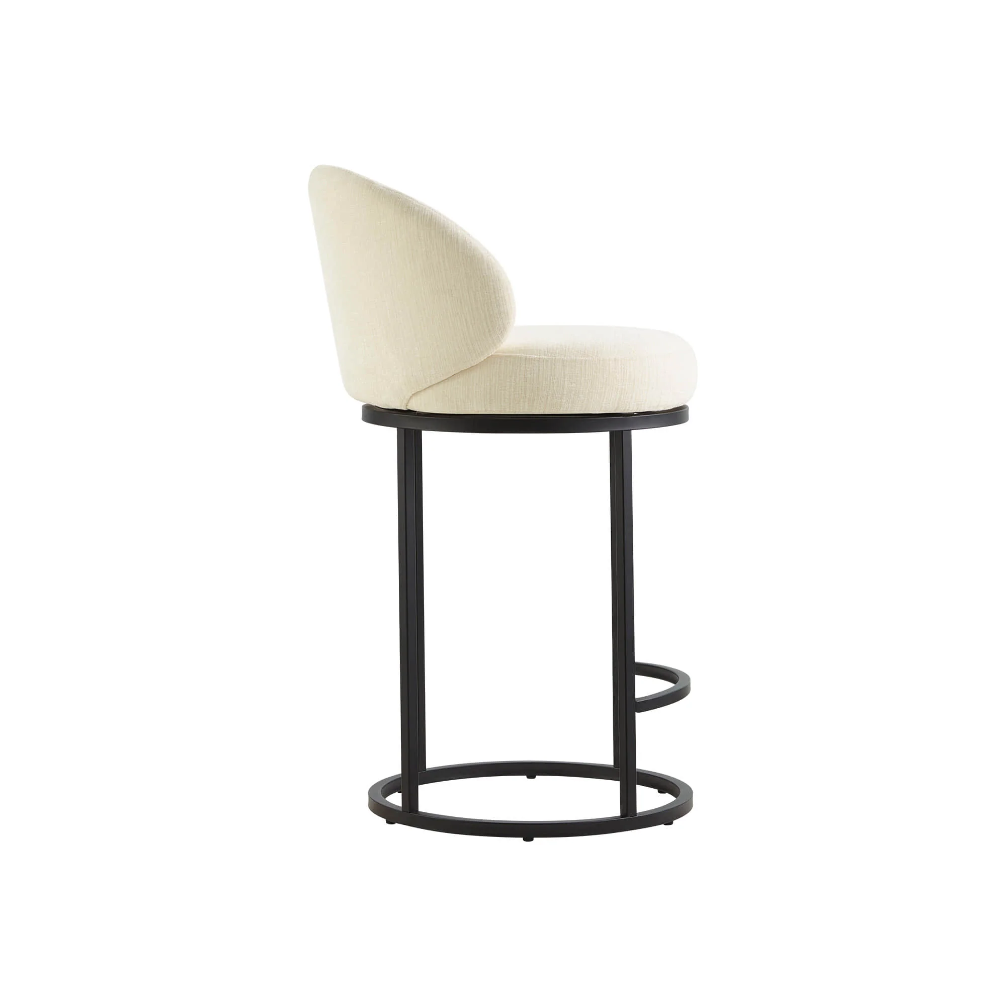 Tanya Modern Chenille Swivel Counter Stool (Set of 2) - Image 70