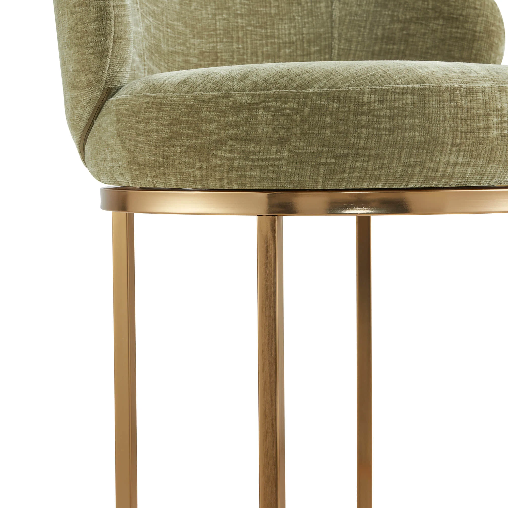 Tanya Modern Chenille Swivel Counter Stool (Set of 2) - Image 78