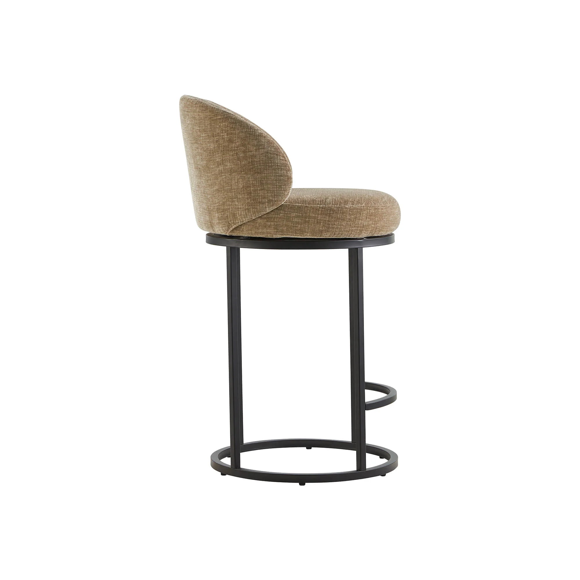 Tanya Modern Chenille Swivel Counter Stool (Set of 2) - Image 9