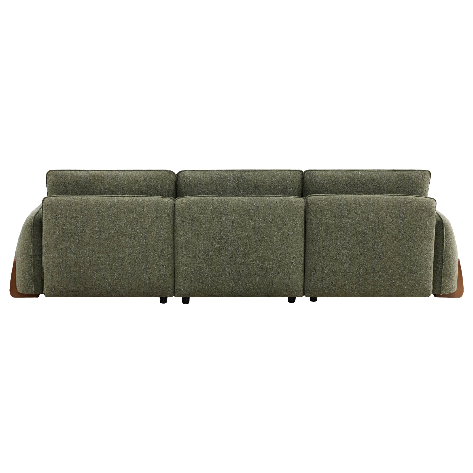 Teleri 3-seat Modular Curved Sofa with Wood Leg - Image 14