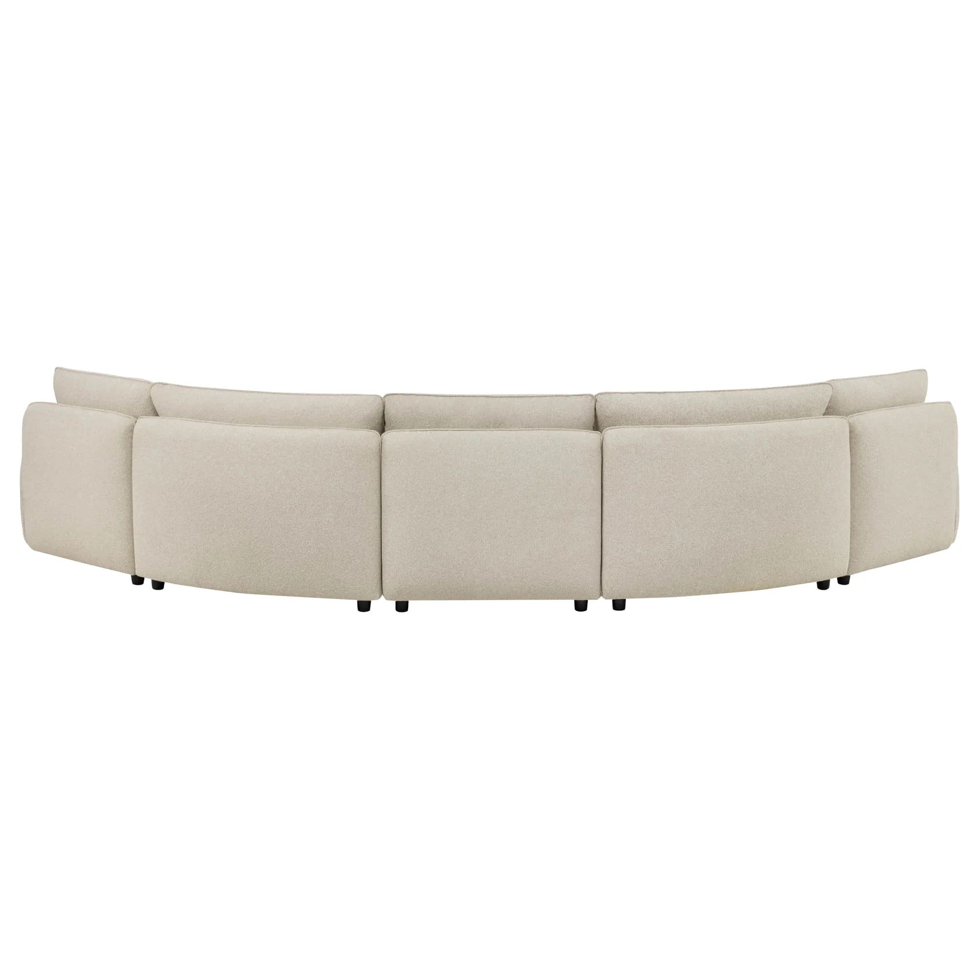 Teleri 5-seat Modular Curved Sofa with Wood Leg - Image 34