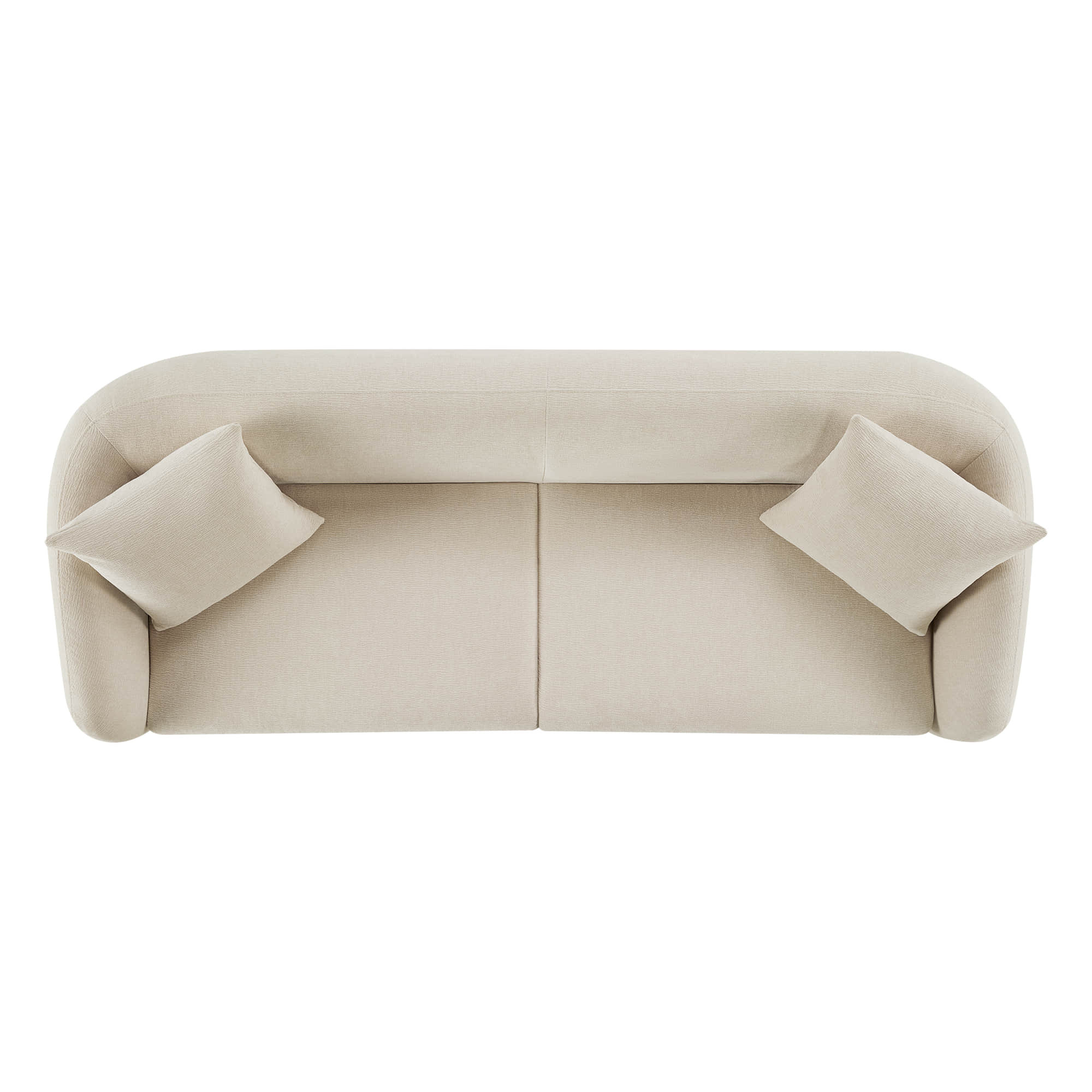 Teleri Modern Curved Chenille Sofa with Solid Birch Wood Legs - Image 23