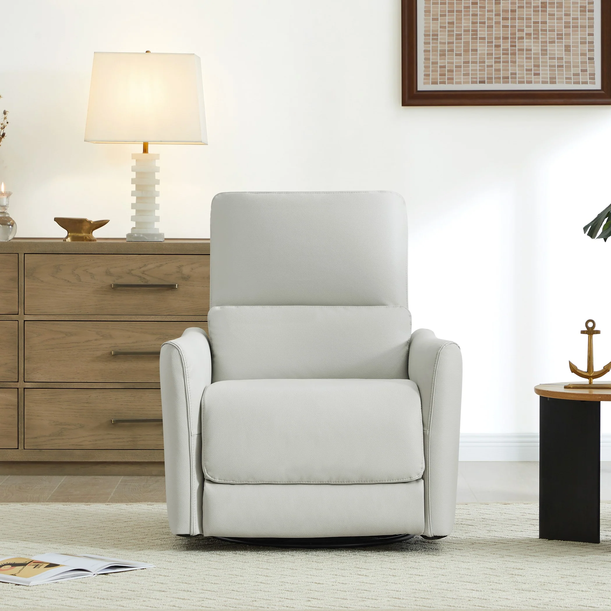 Tracee Power Swivel Nursery Glider Recliner - Image 17