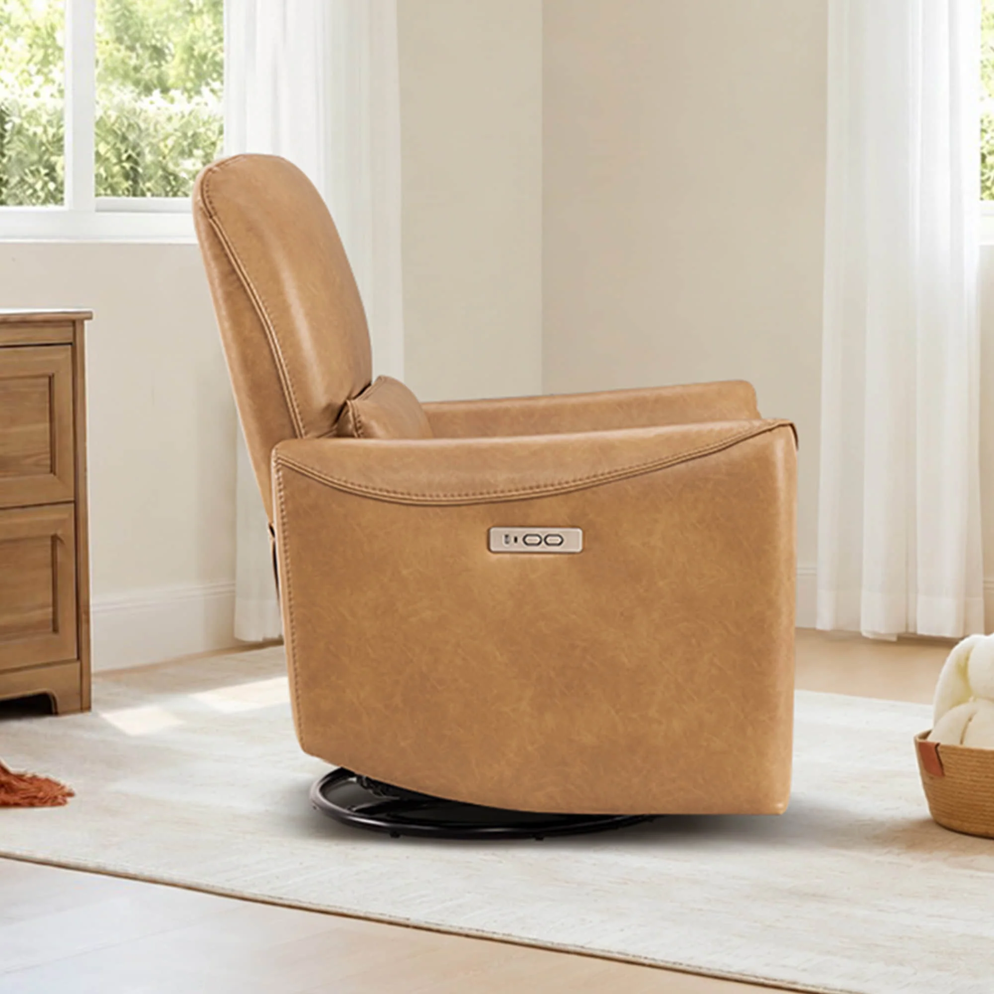 Tracee Power Swivel Nursery Glider Recliner - Image 171