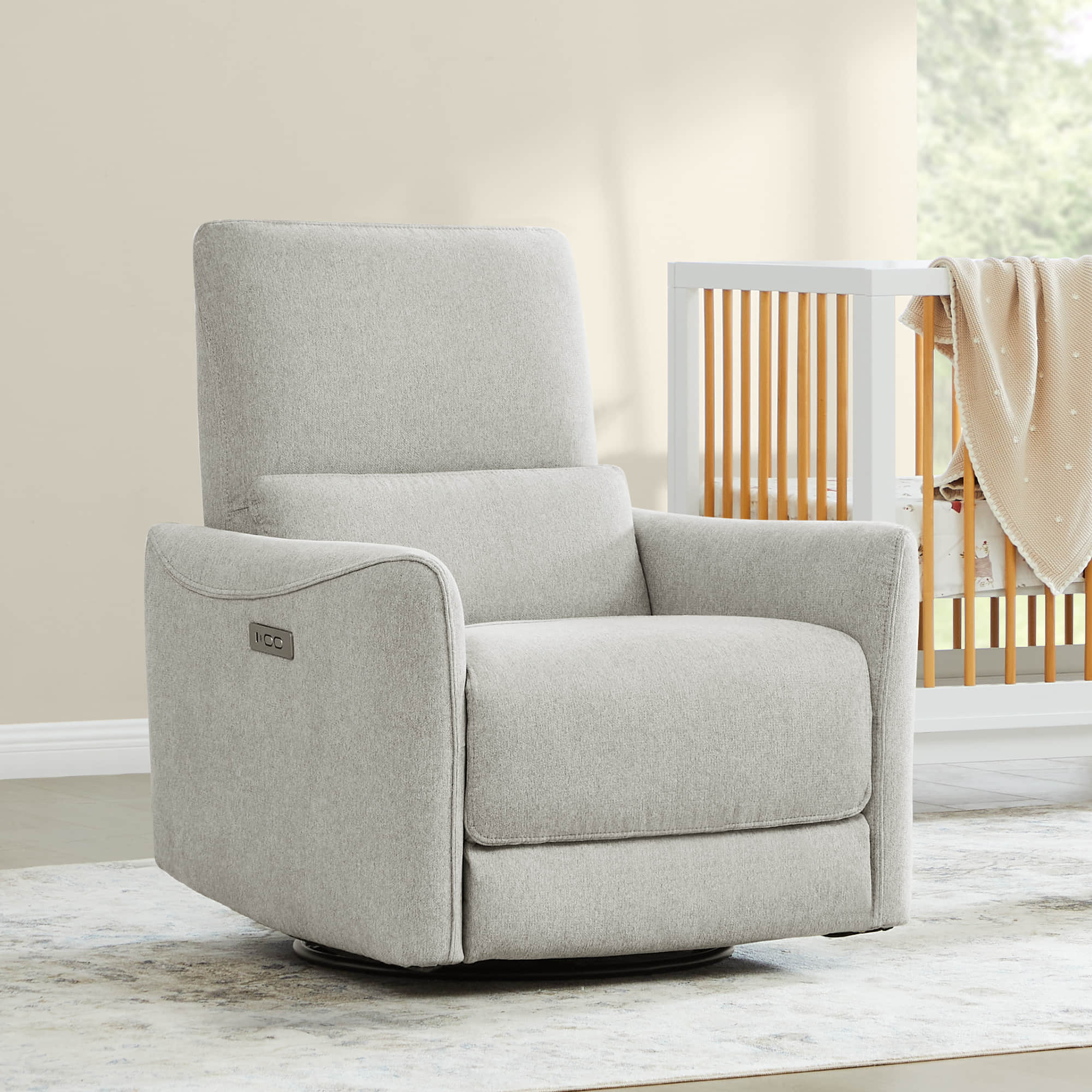 Tracee Power Swivel Nursery Glider Recliner - Image 31