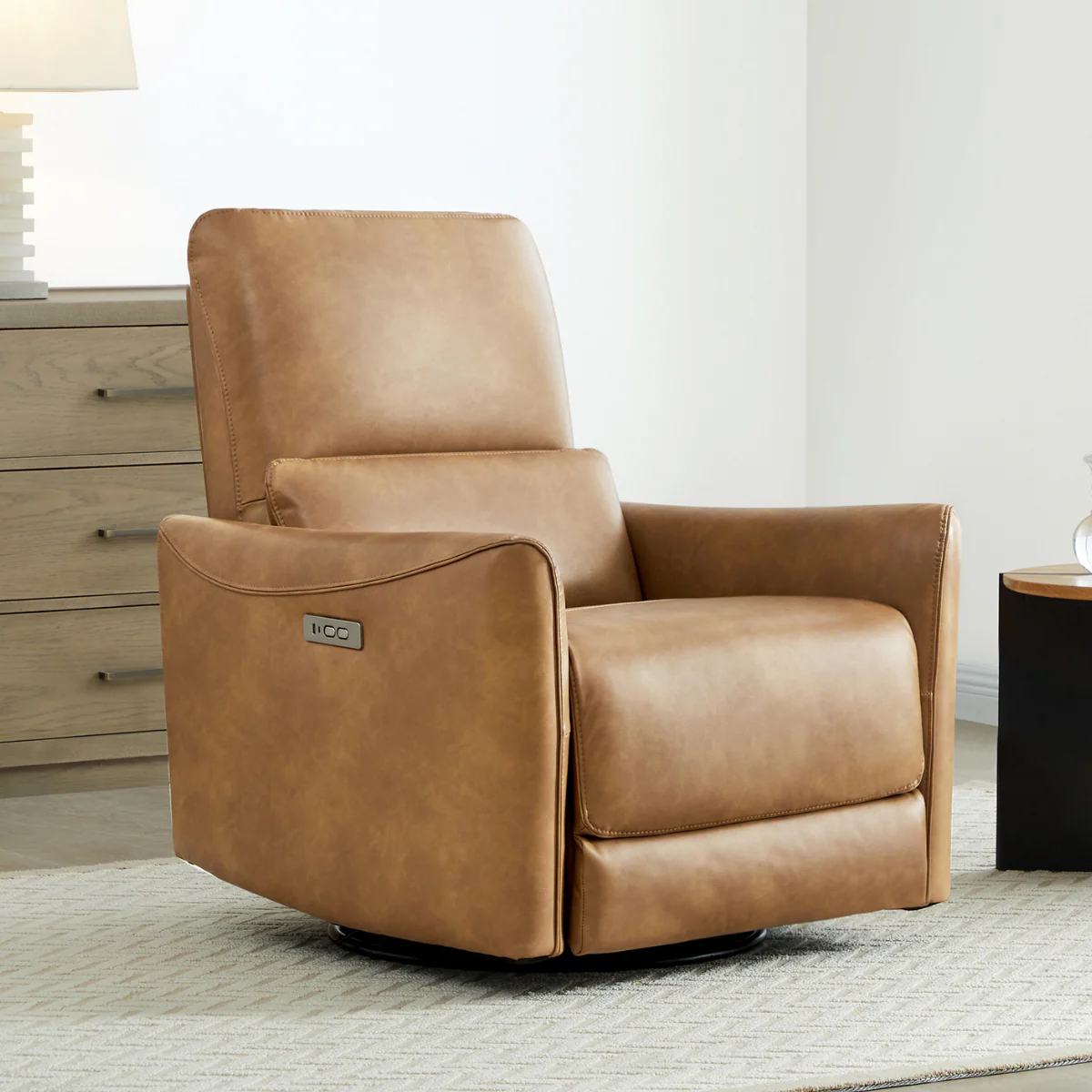Tracee Power Swivel Nursery Glider Recliner - Image 5