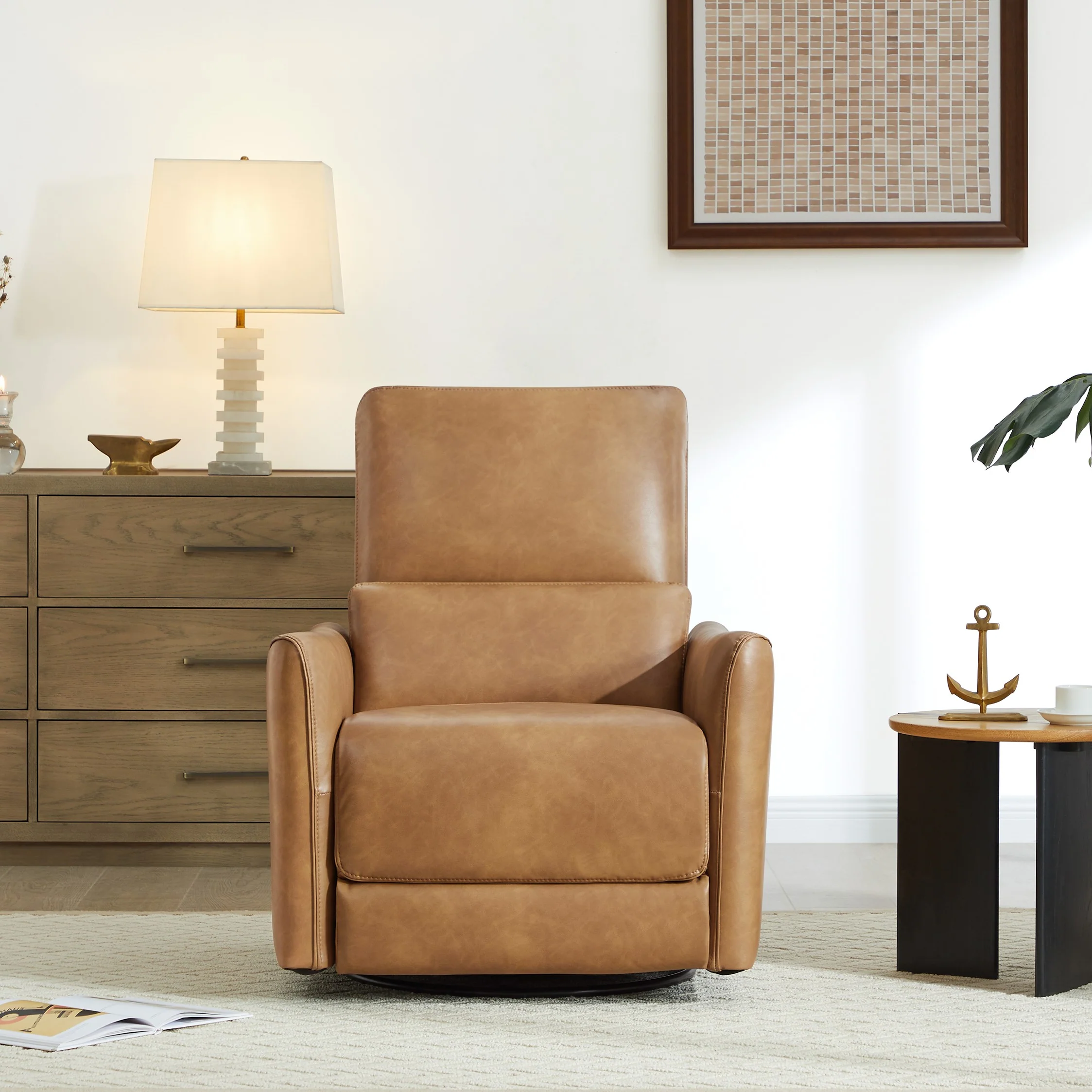 Tracee Power Swivel Nursery Glider Recliner - Image 6