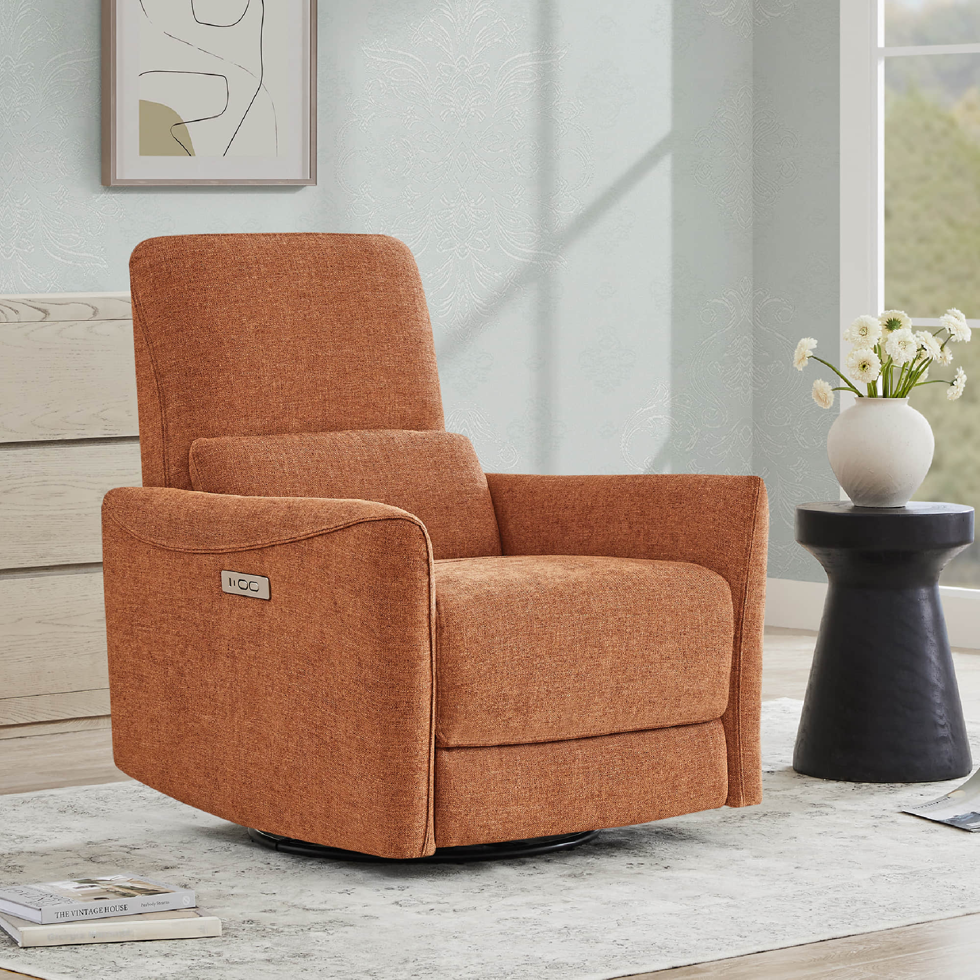 Tracee Power Swivel Nursery Glider Recliner - Image 74