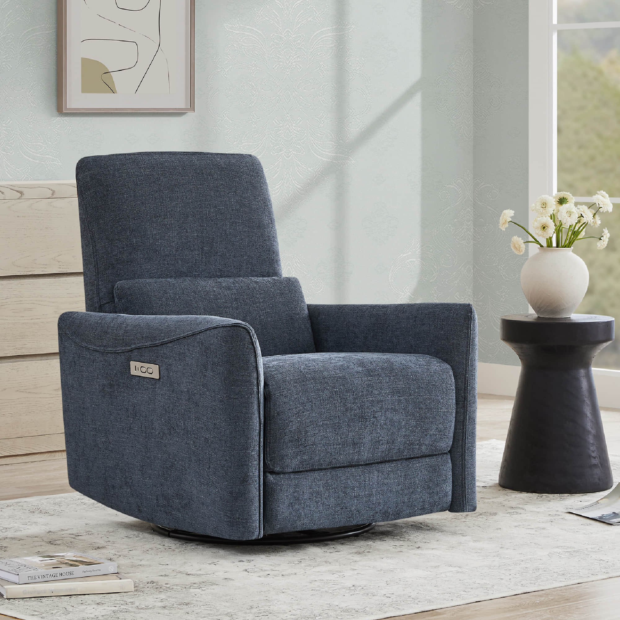 Tracee Power Swivel Nursery Glider Recliner - Image 77