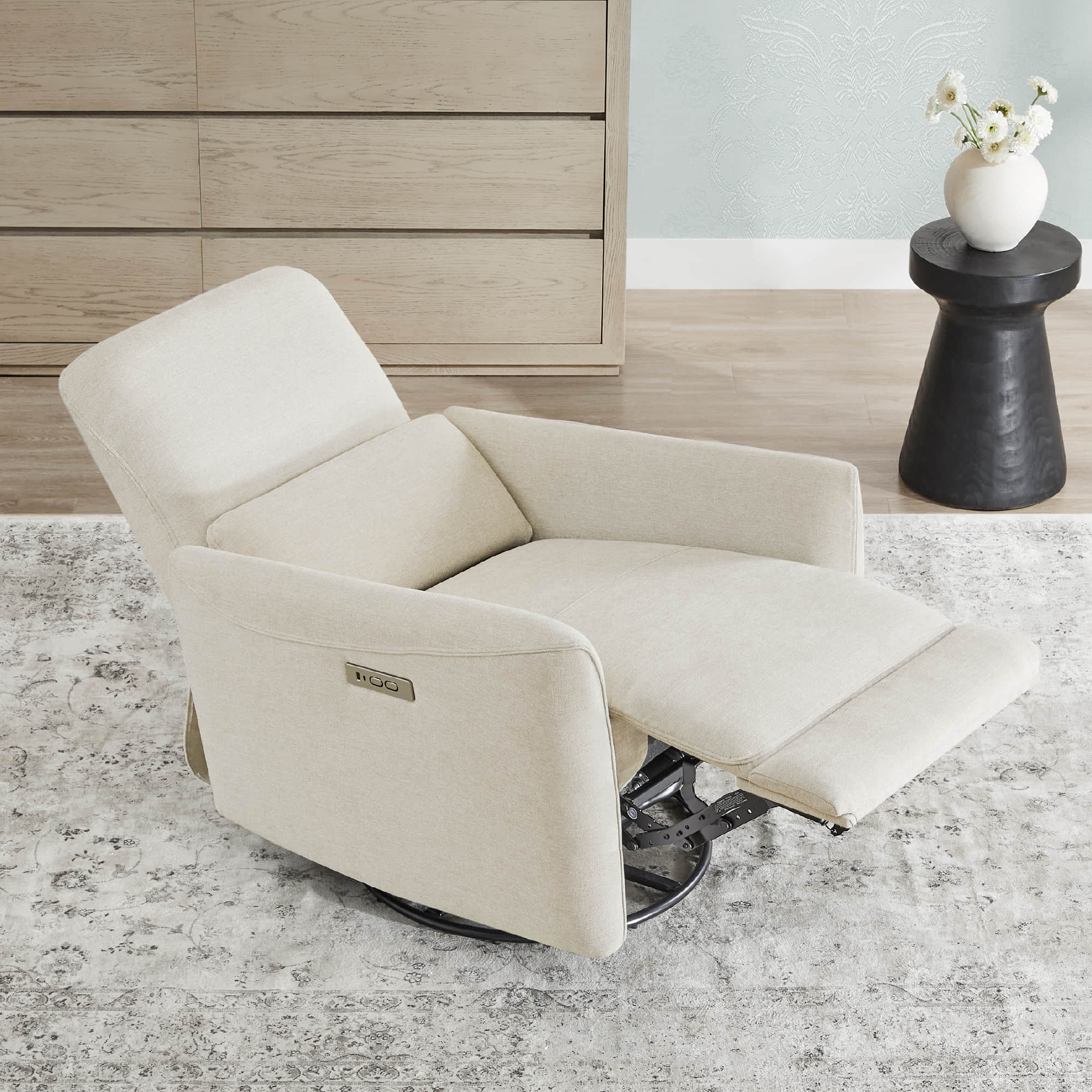 Tracee Power Swivel Nursery Glider Recliner - Image 86