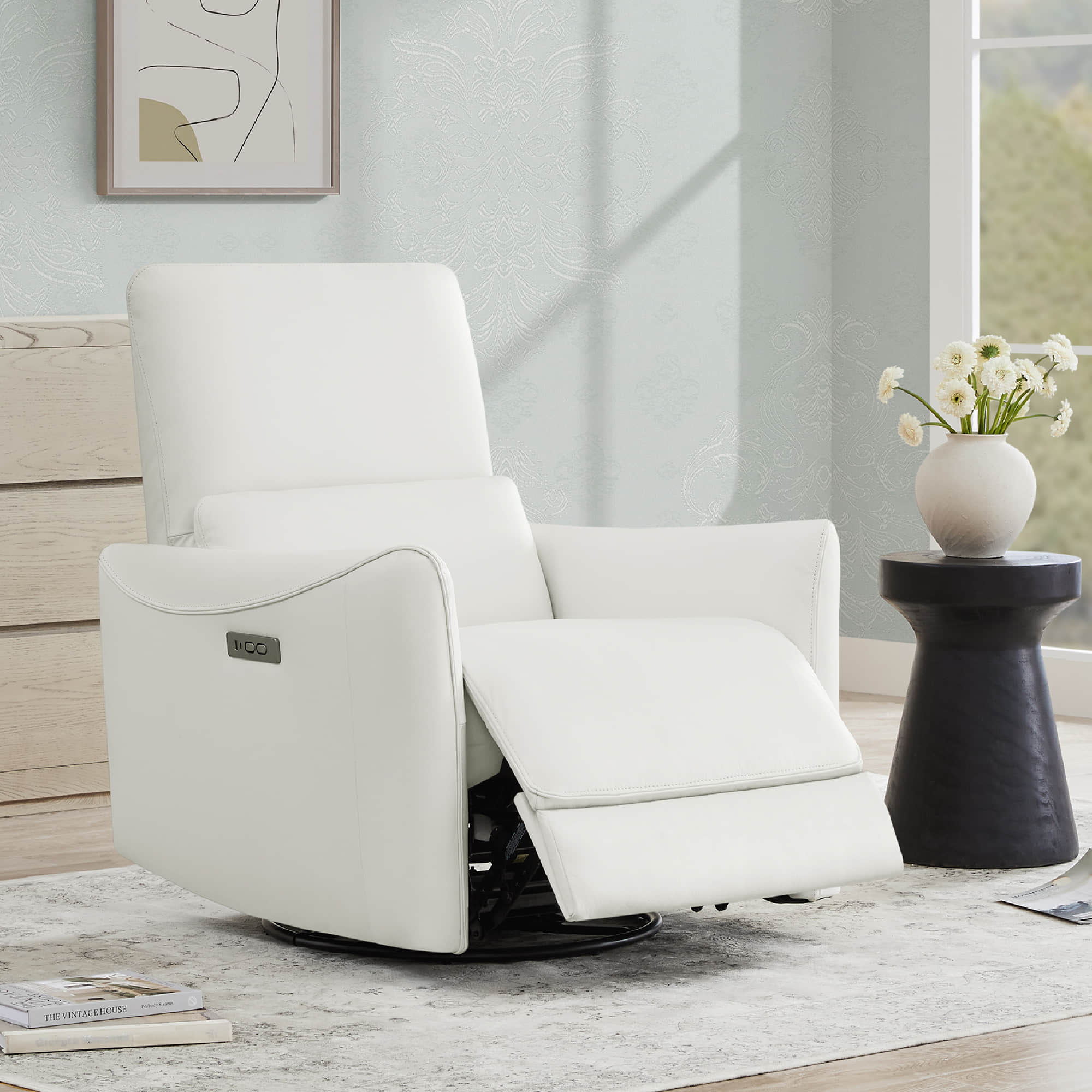 Tracee Power Swivel Nursery Glider Recliner - Image 91