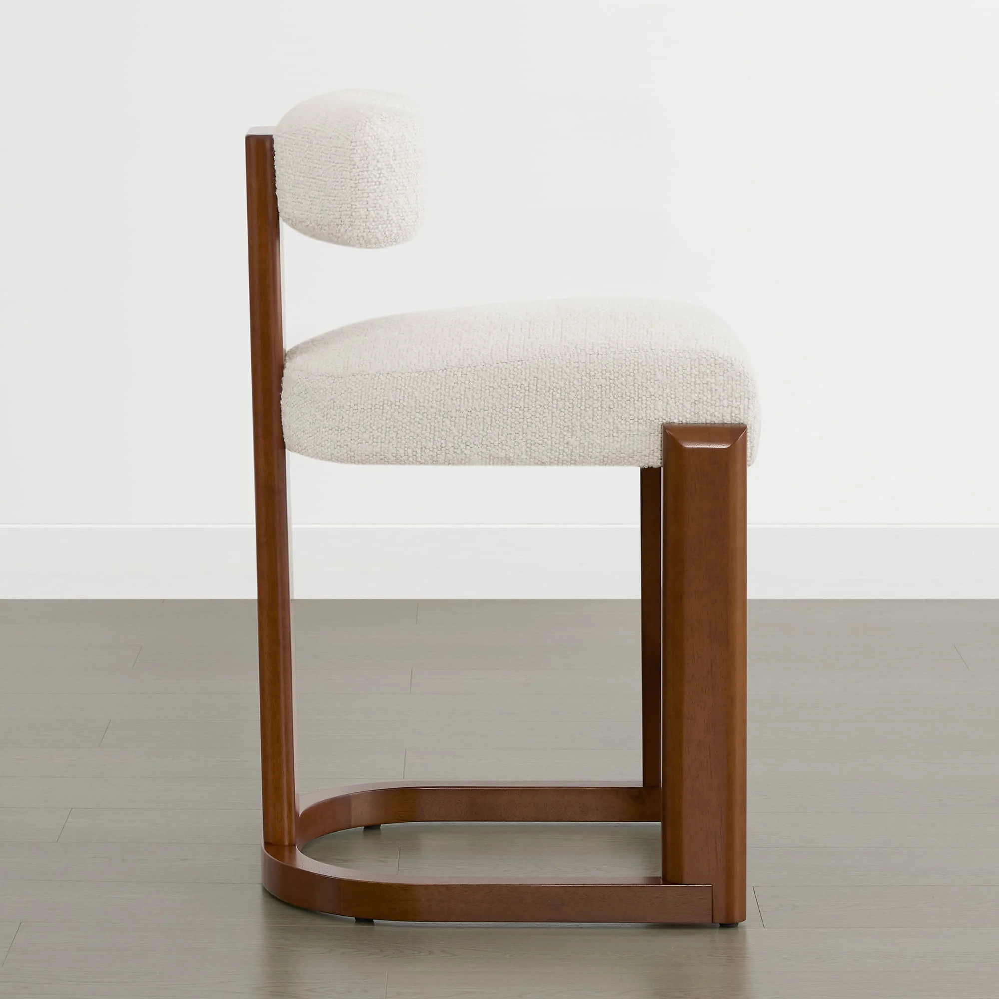 Troy Boucle Counter Stools With Solid Wood - Image 19