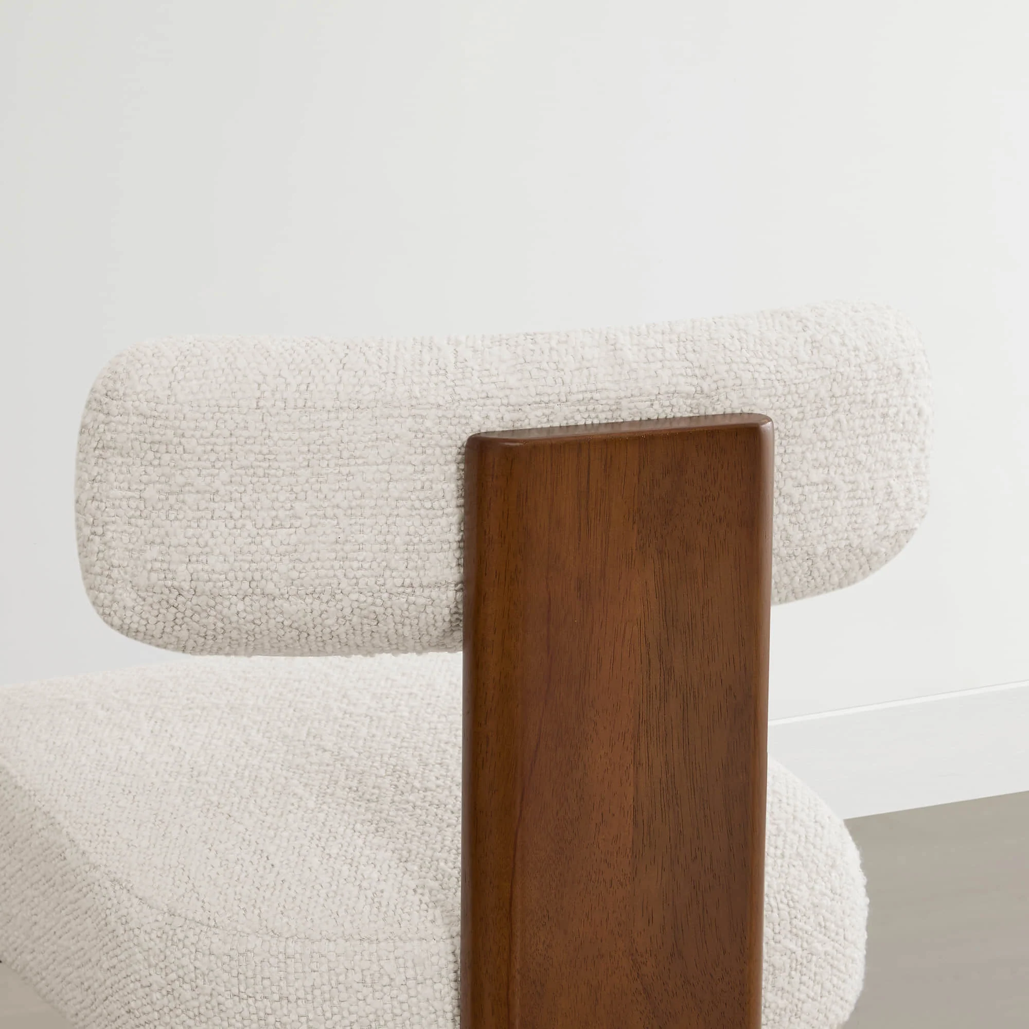 Troy Boucle Counter Stools With Solid Wood - Image 21