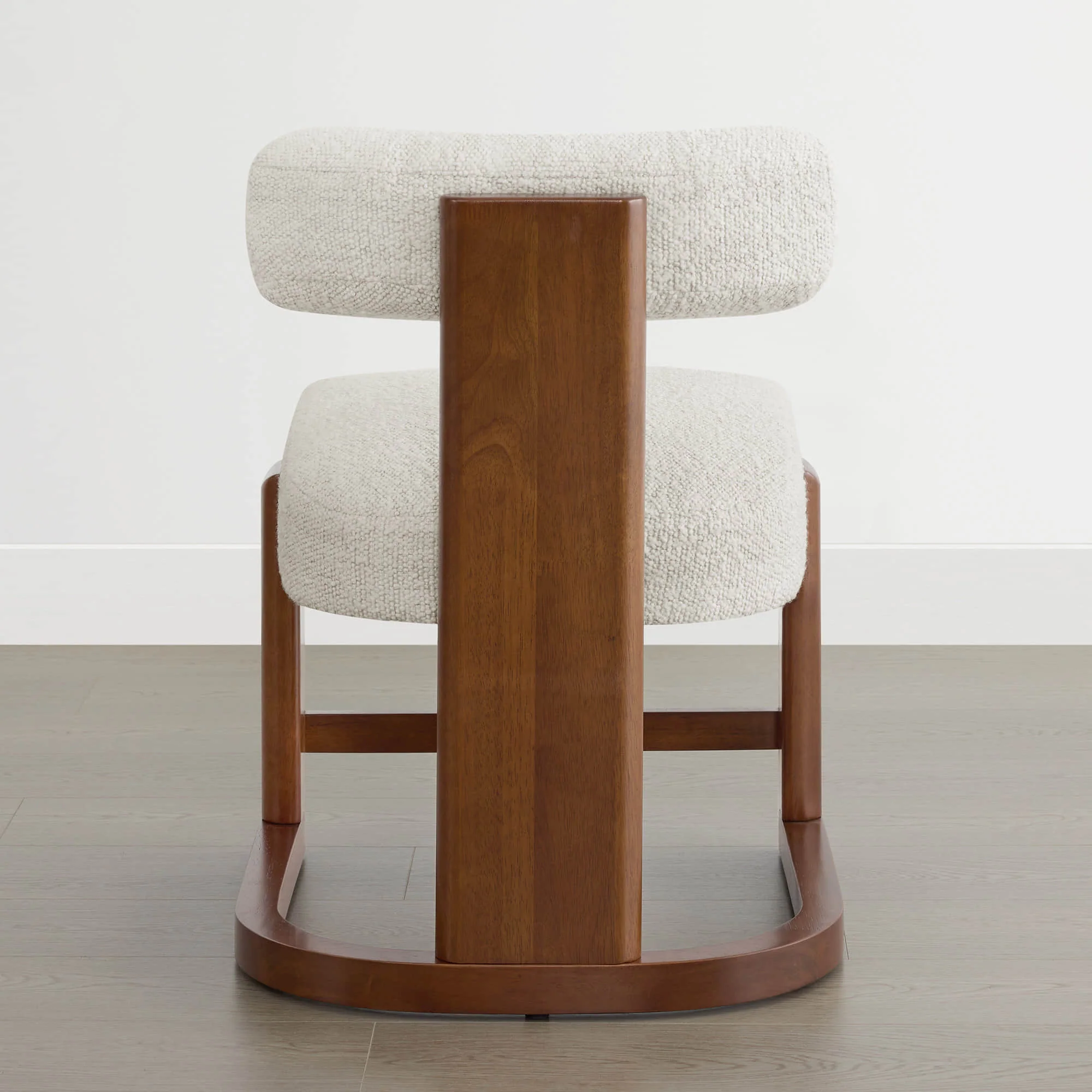 Troy Boucle Dining Chair With Solid Wood - Image 11