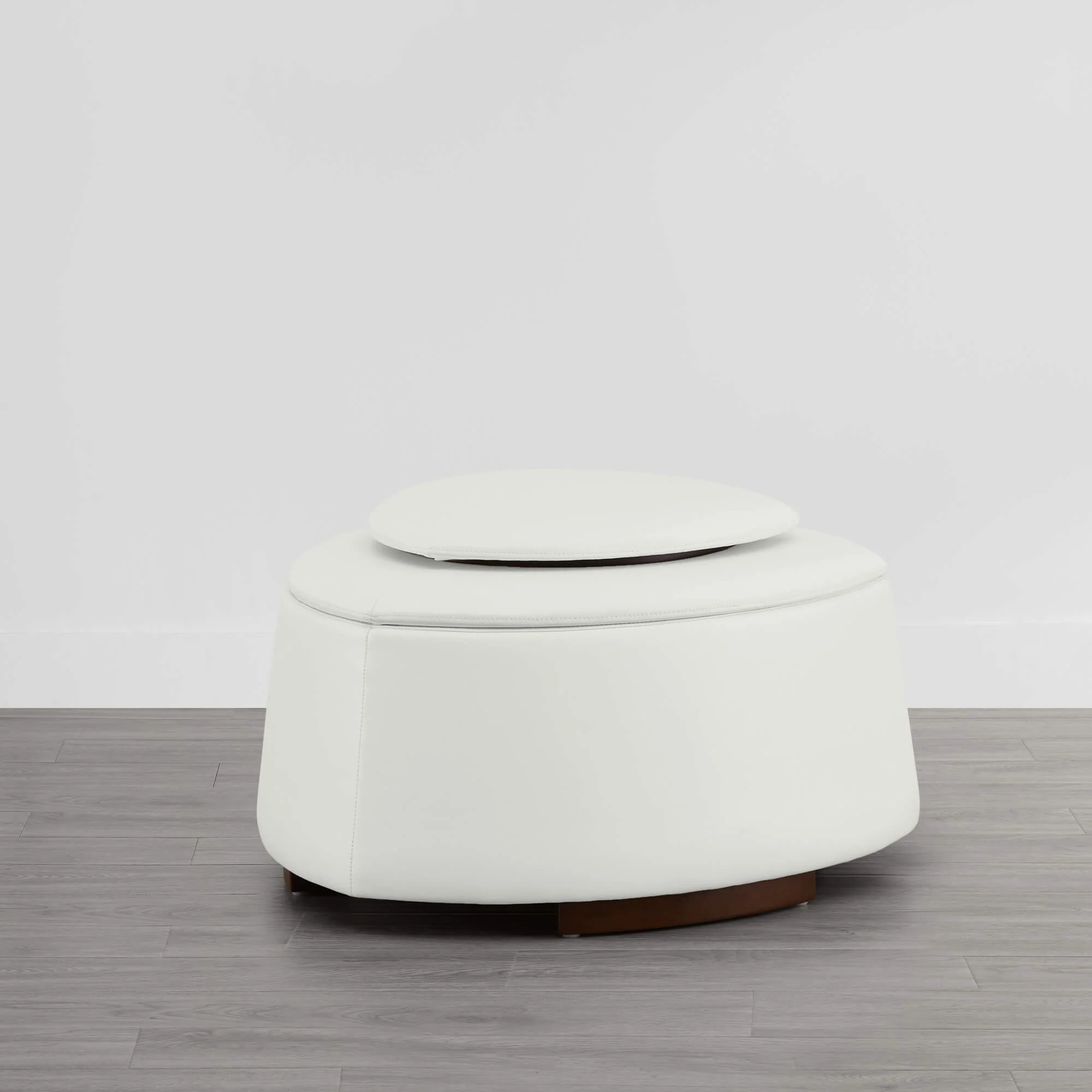 Twin Stone-shaped Storage Modern Ottoman - Image 29