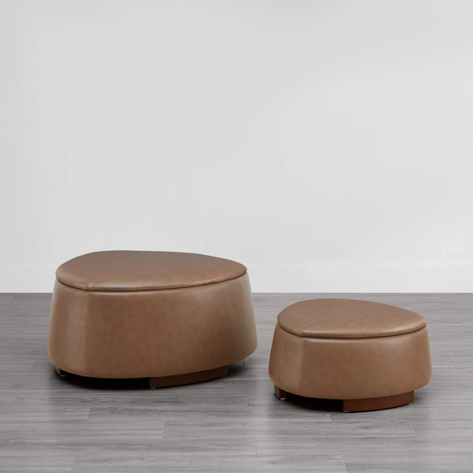 Twin Stone-shaped Storage Modern Ottoman - Image 41