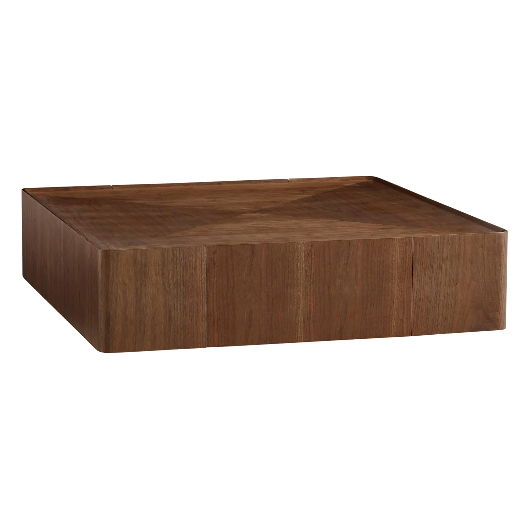 Vanessa Cube Solid Wood Storage Coffee Table with Two Drawers - Image 12