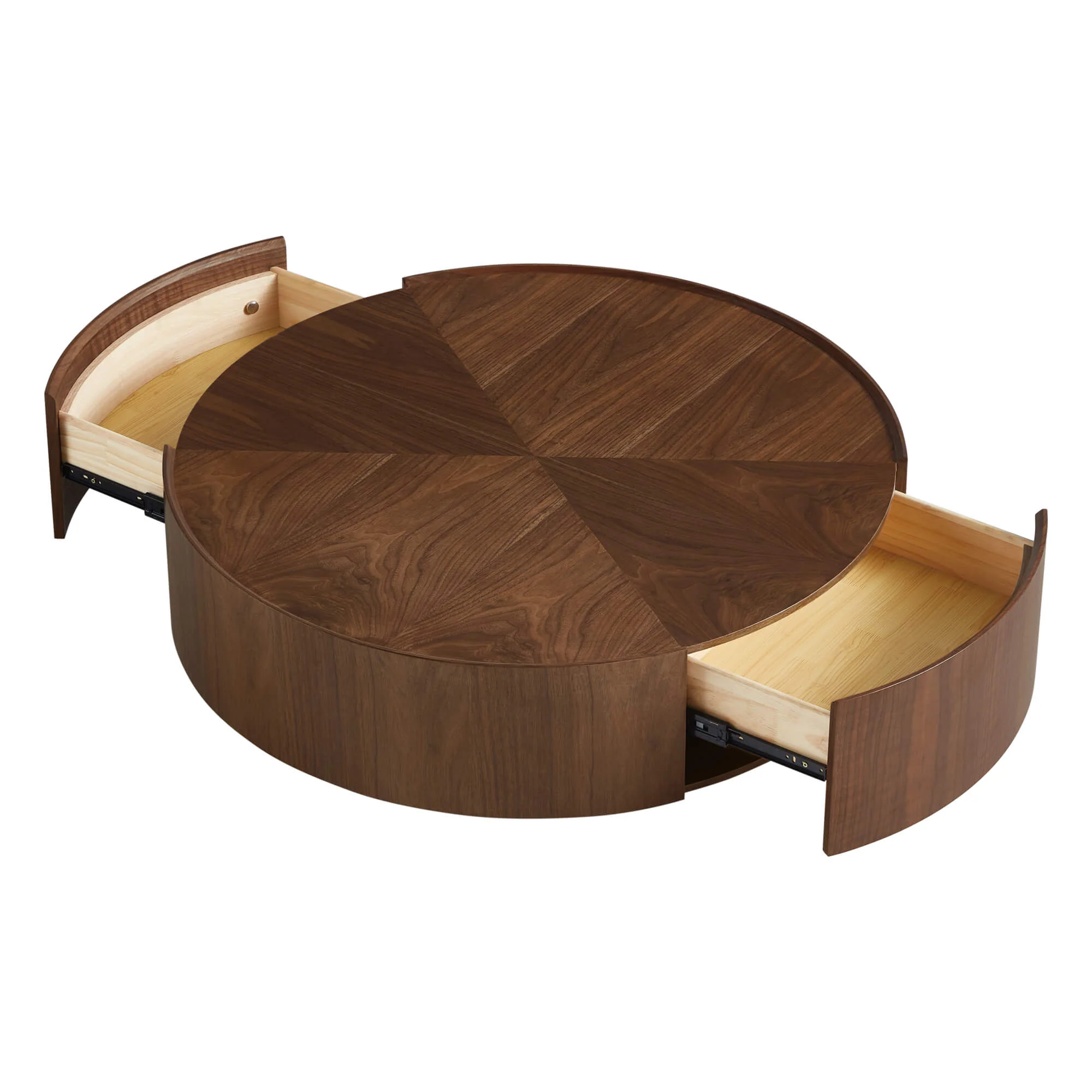 Vanessa Round Coffee Table with Storage - Image 5