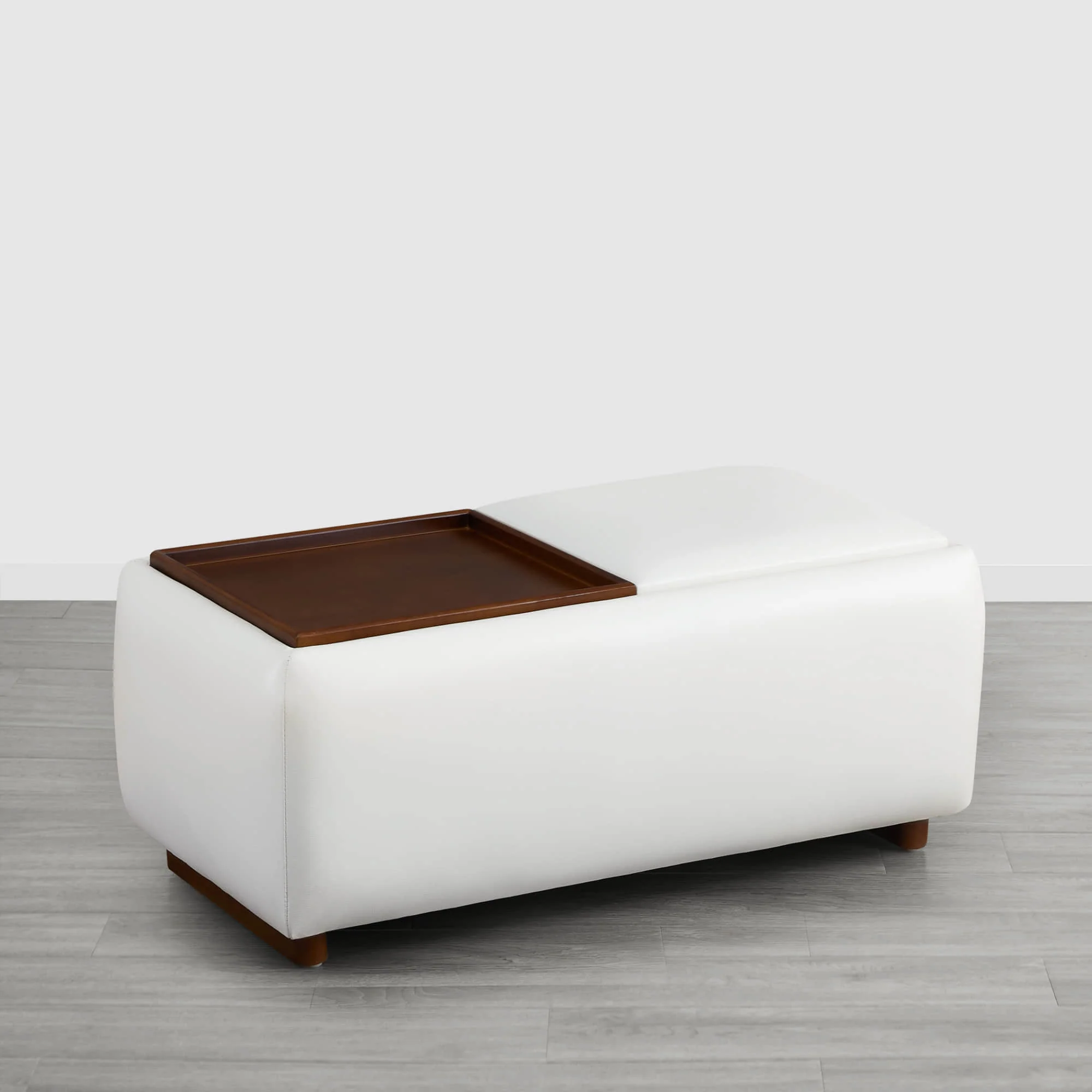 Vault Rectangle Storage Flip Ottoman - Image 14