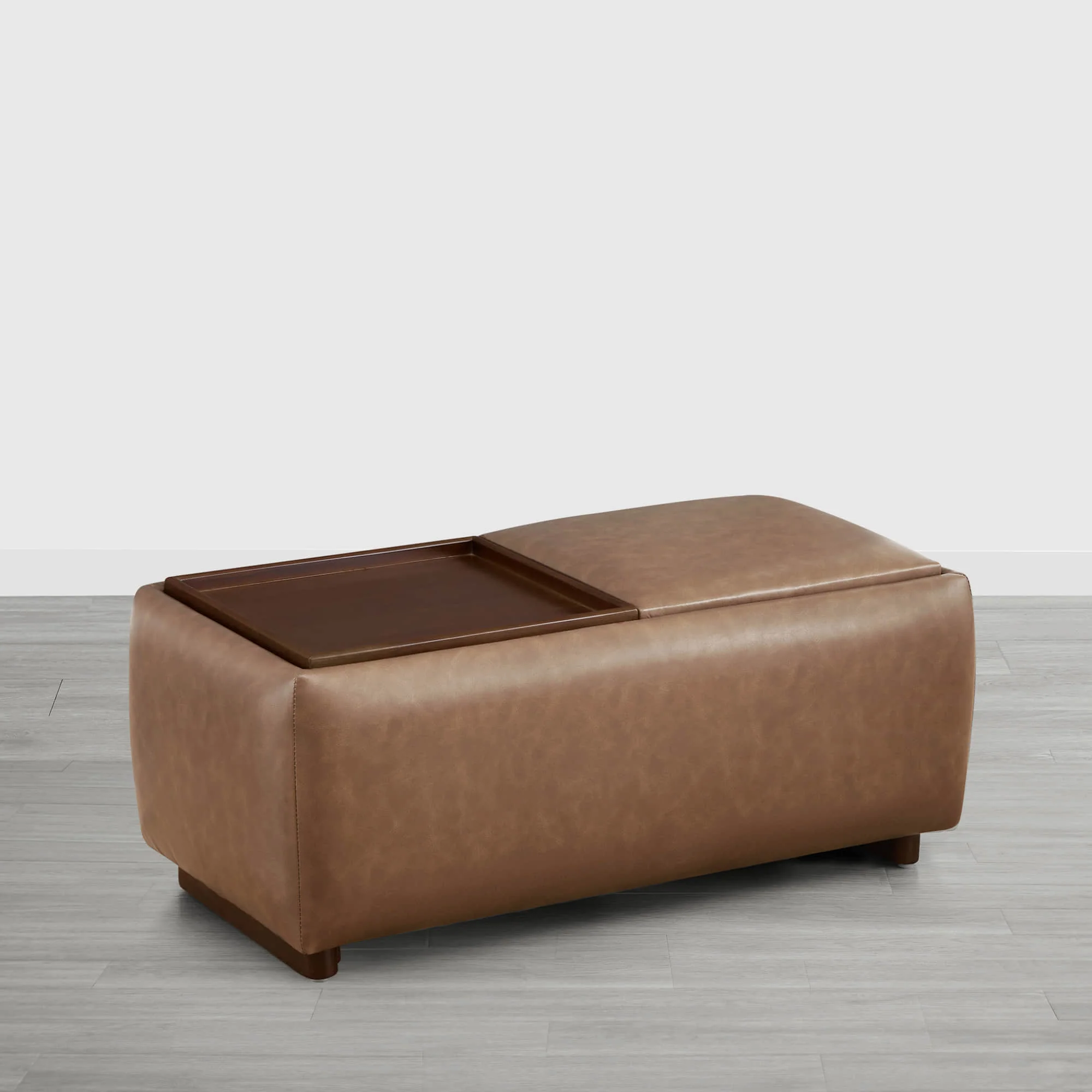 Vault Rectangle Storage Flip Ottoman - Image 19