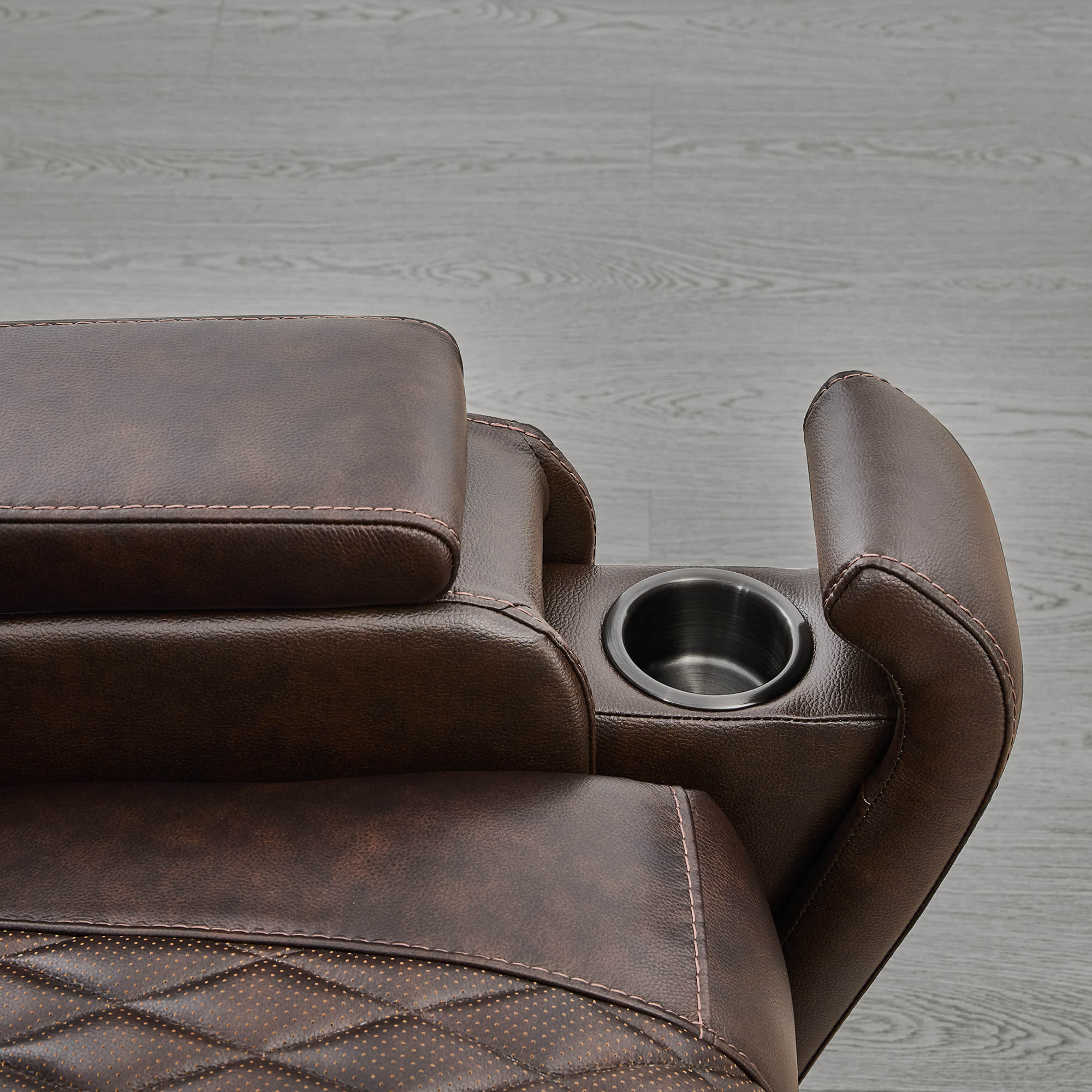 Victor Genuine Leather Power Recliner with Heat & Cooling - Image 14
