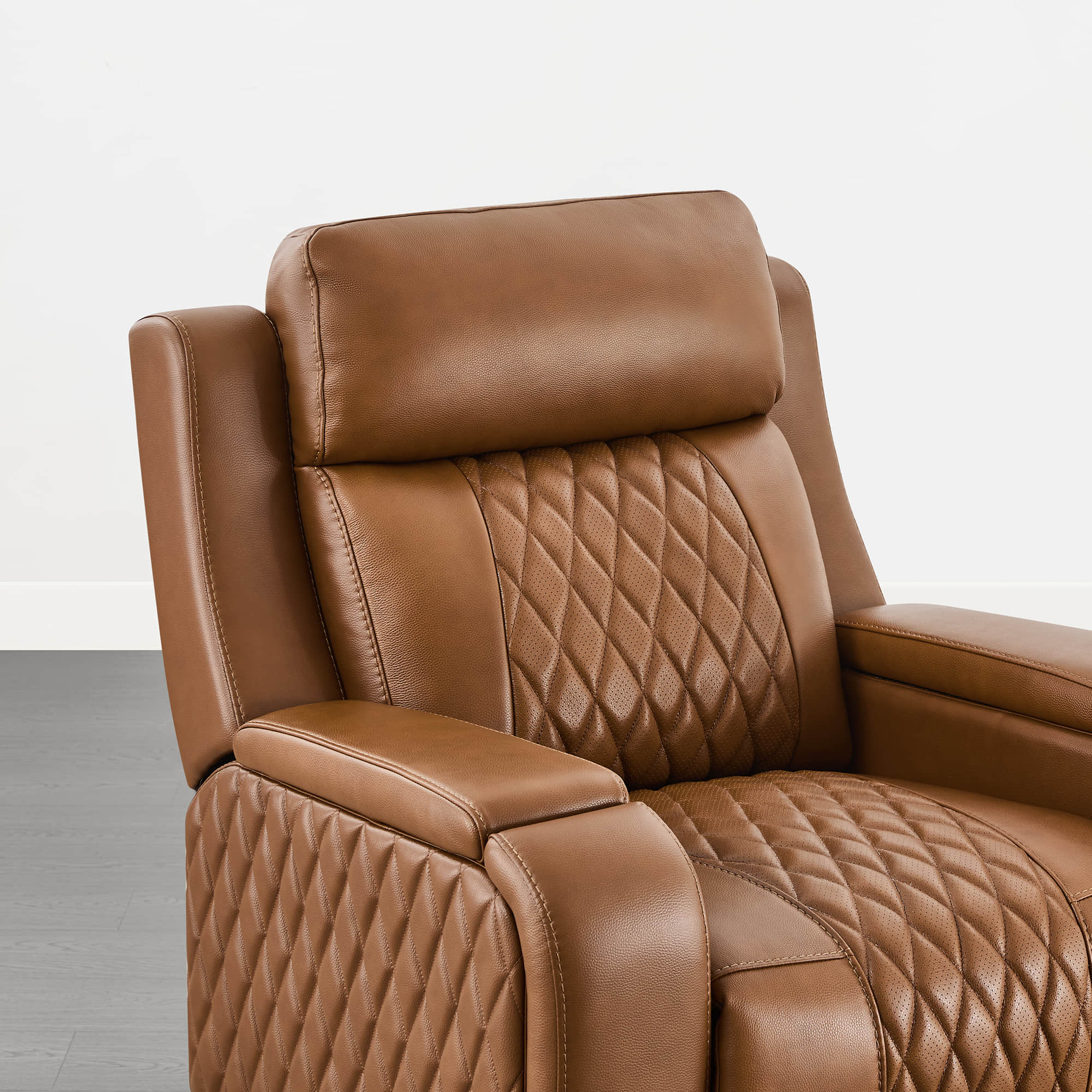 Victor Genuine Leather Power Recliner with Heat & Cooling - Image 24